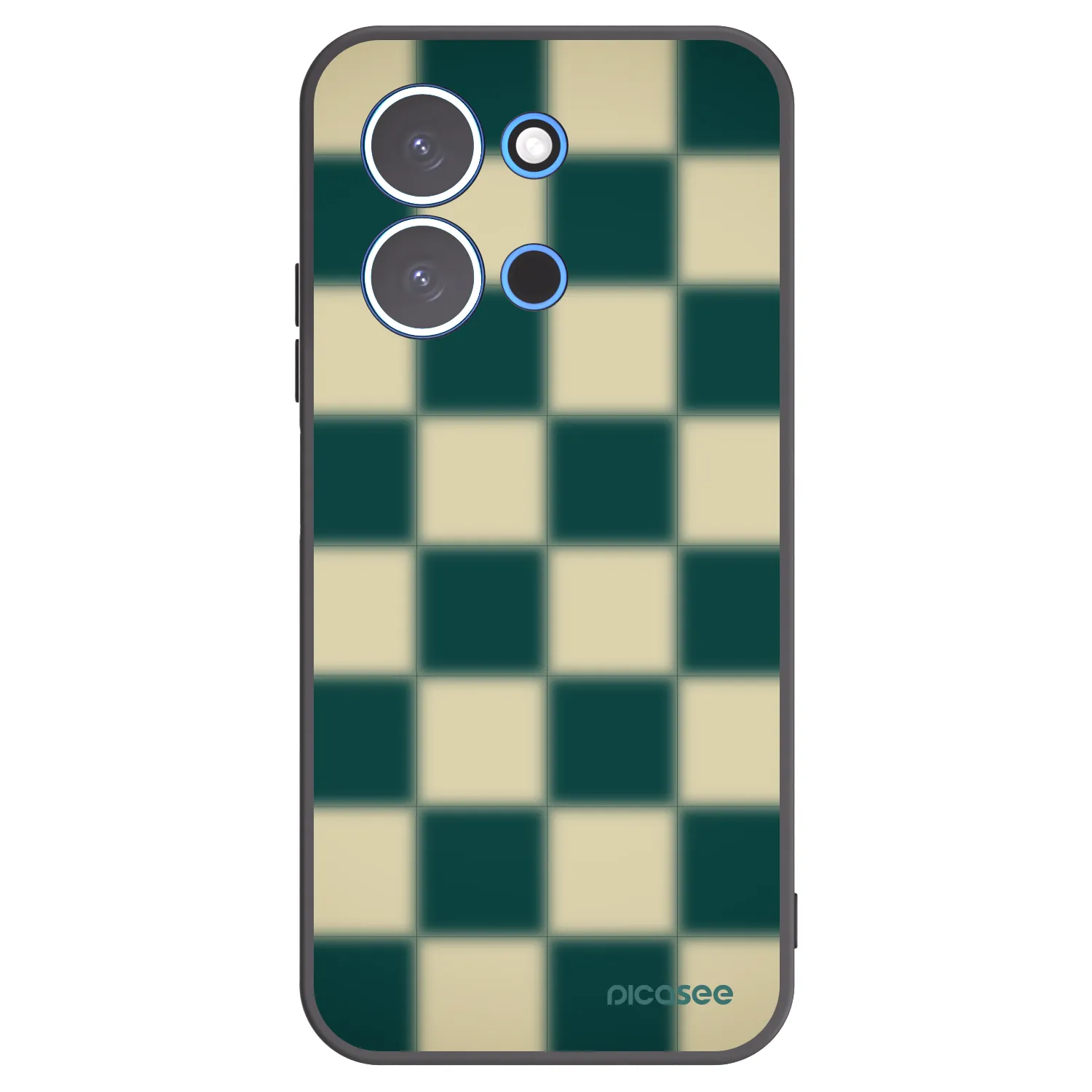 Picasee silikónový čierny obal pre Xiaomi Redmi 15C 4G - Shadow Chess