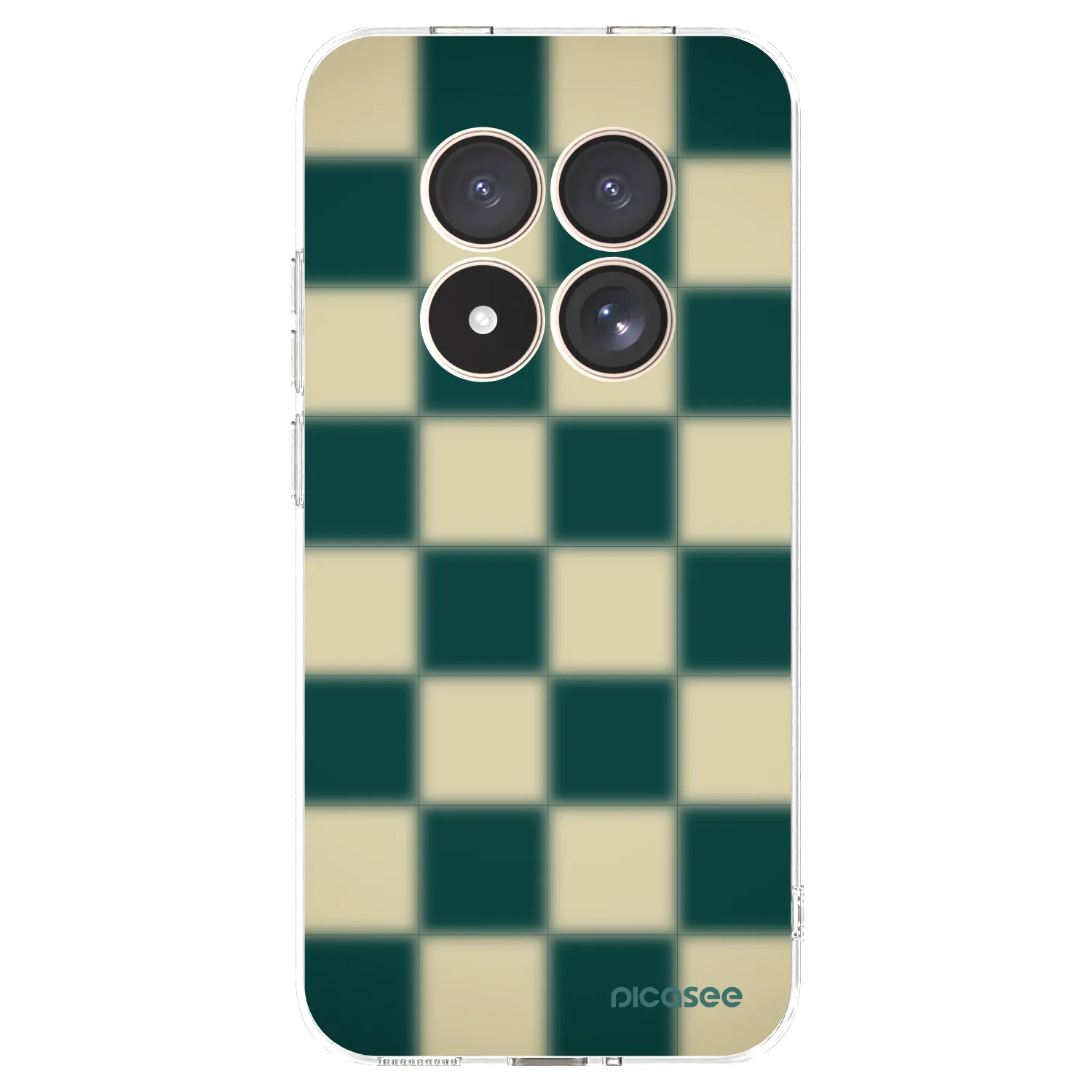 Picasee silikónový prehľadný obal pre Xiaomi Redmi Note 15 Pro 4G - Shadow Chess
