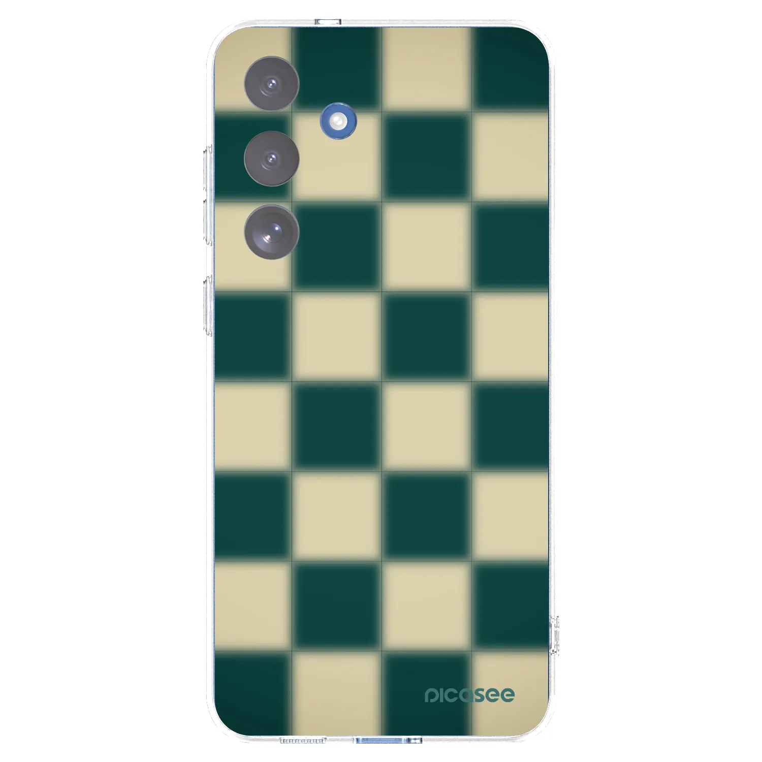 Picasee silikónový prehľadný obal pre Samsung Galaxy S25 FE 5G - Shadow Chess