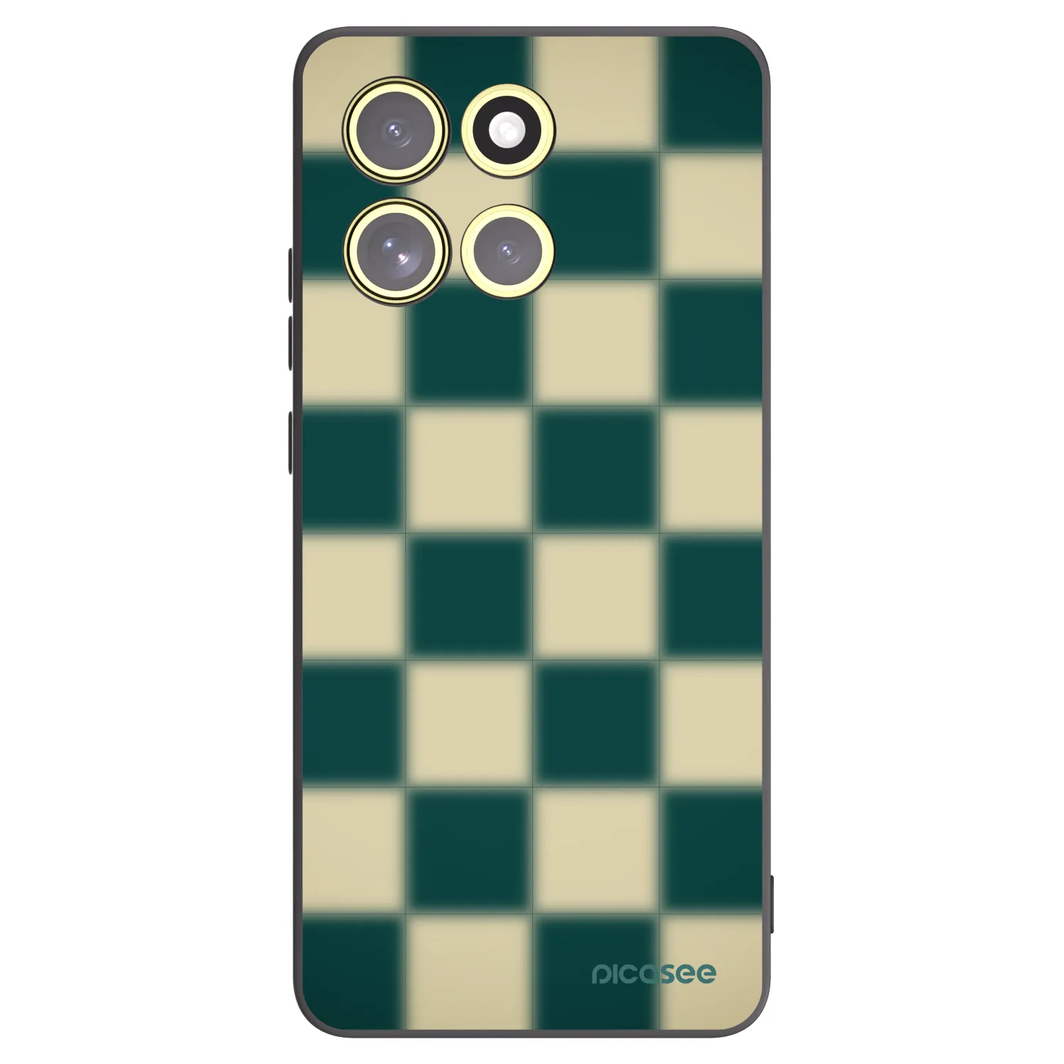 Picasee silikónový čierny obal pre Motorola Moto G86 Power 5G - Shadow Chess