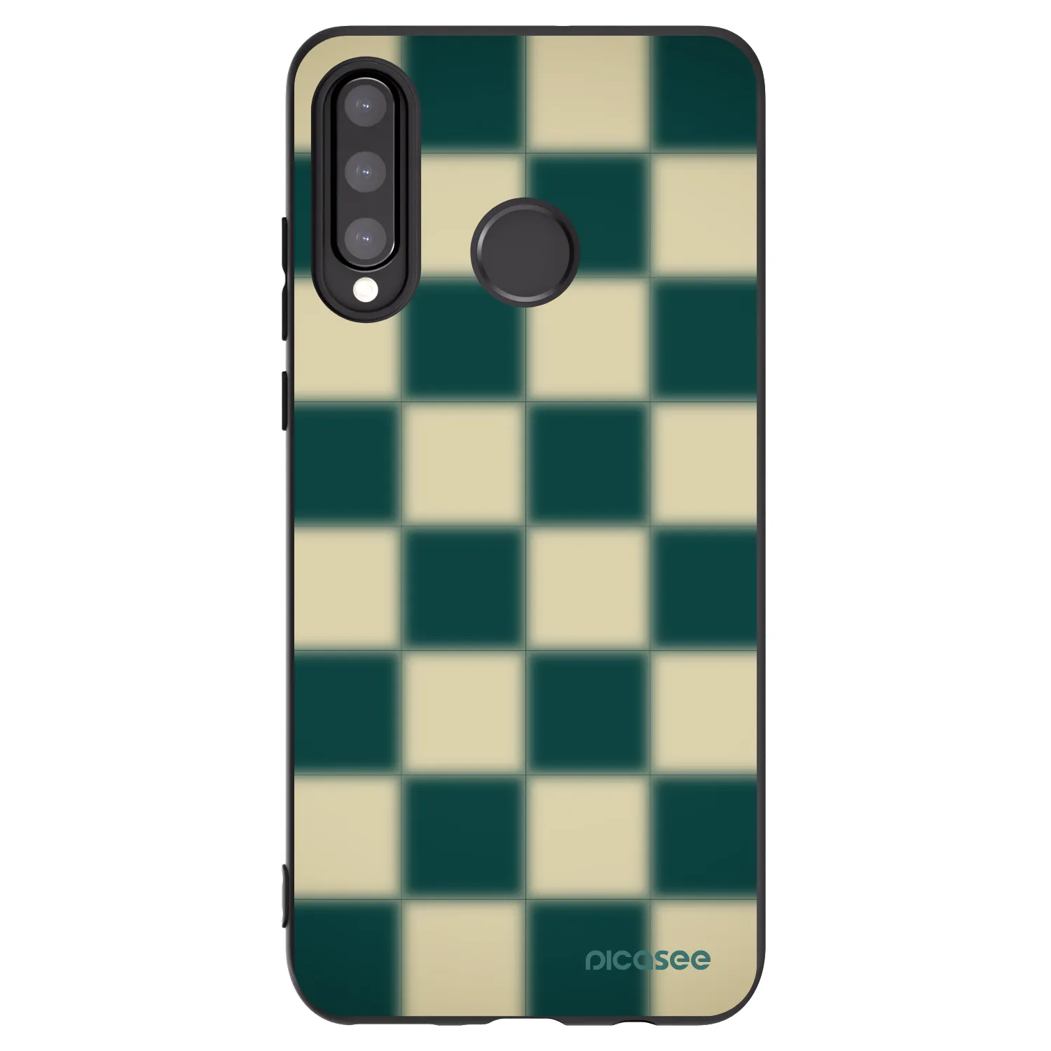 Picasee silikónový čierny obal pre Huawei P30 Lite - Shadow Chess