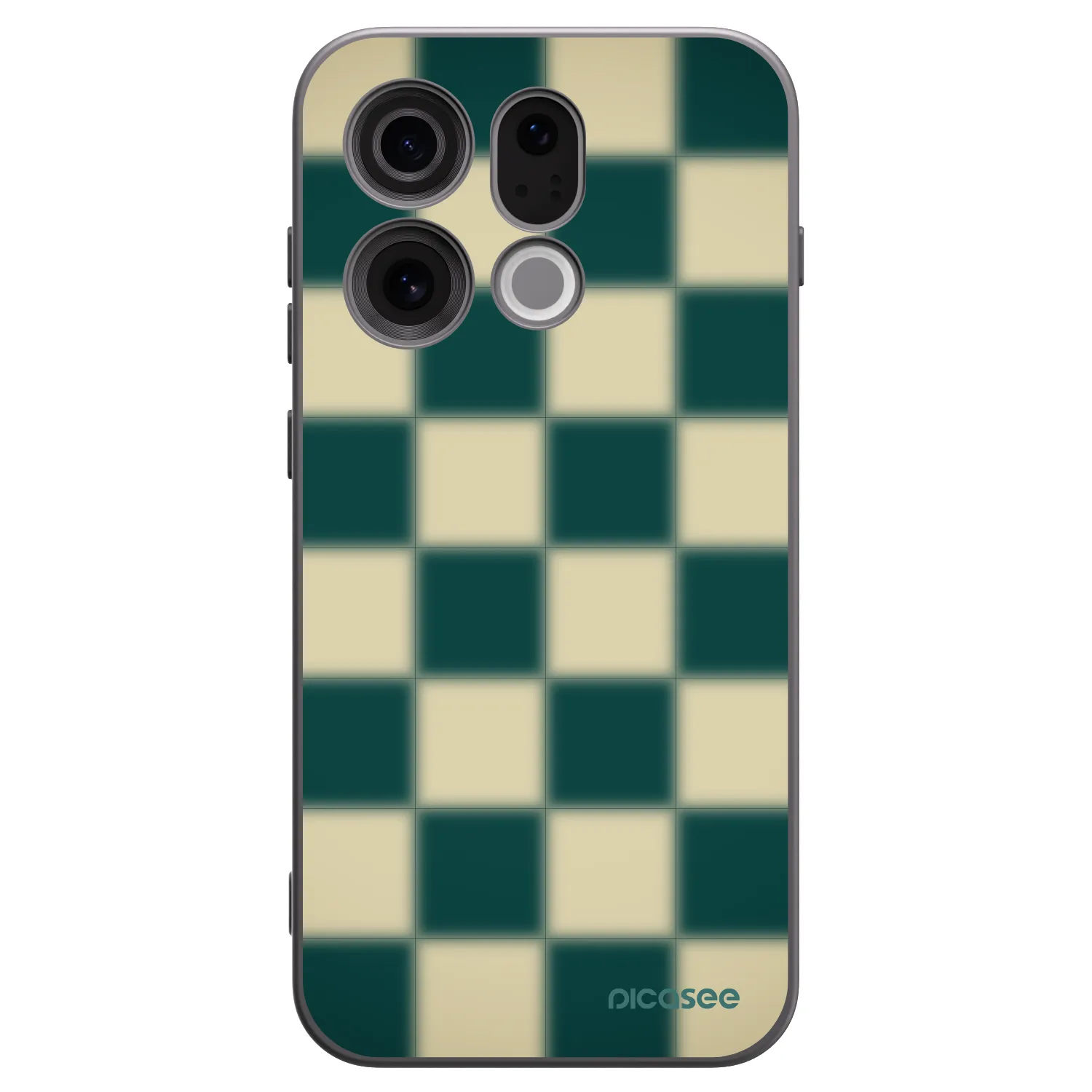 Picasee silikónový čierny obal pre OPPO Find X9 - Shadow Chess