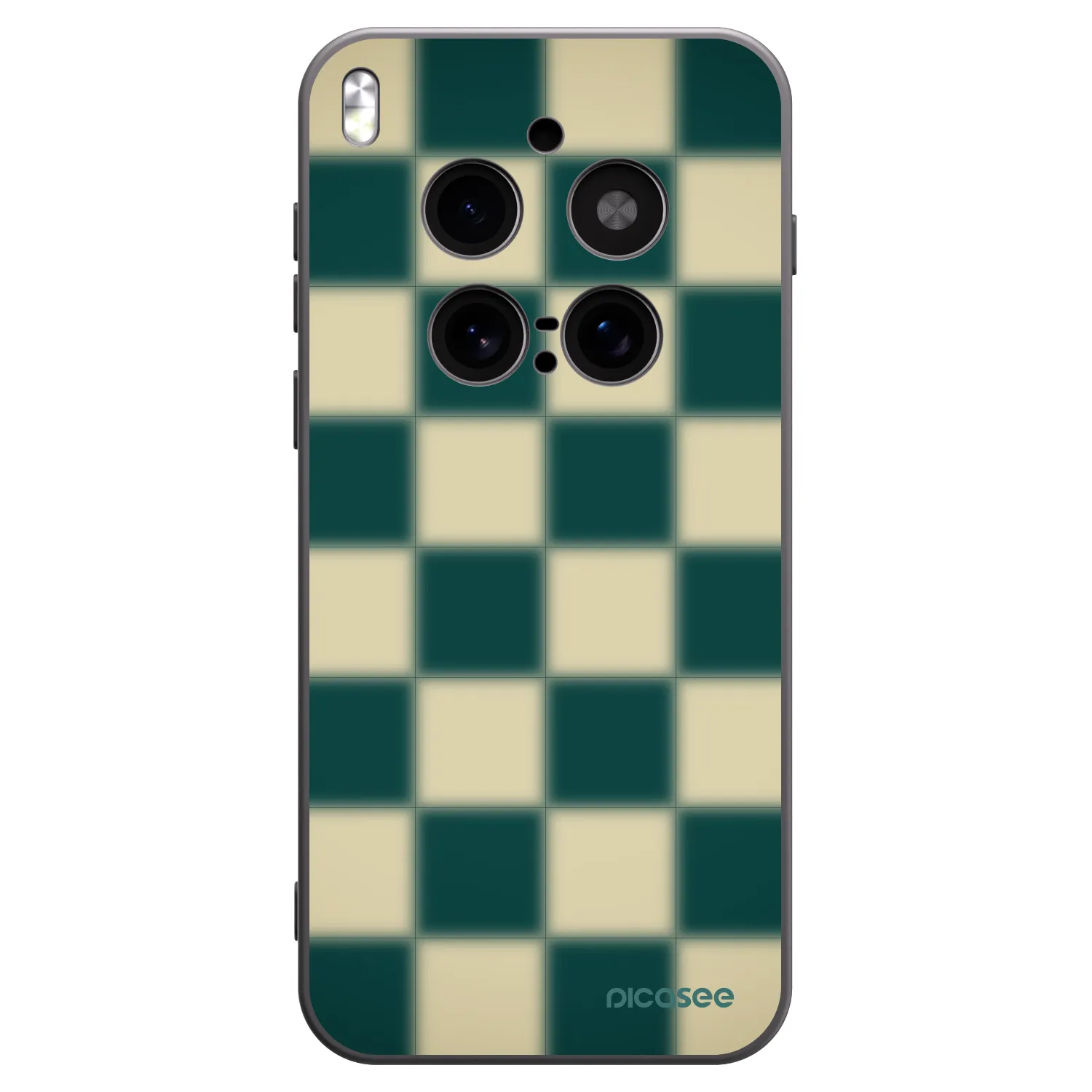 Picasee silikónový čierny obal pre Vivo X300 Pro - Shadow Chess