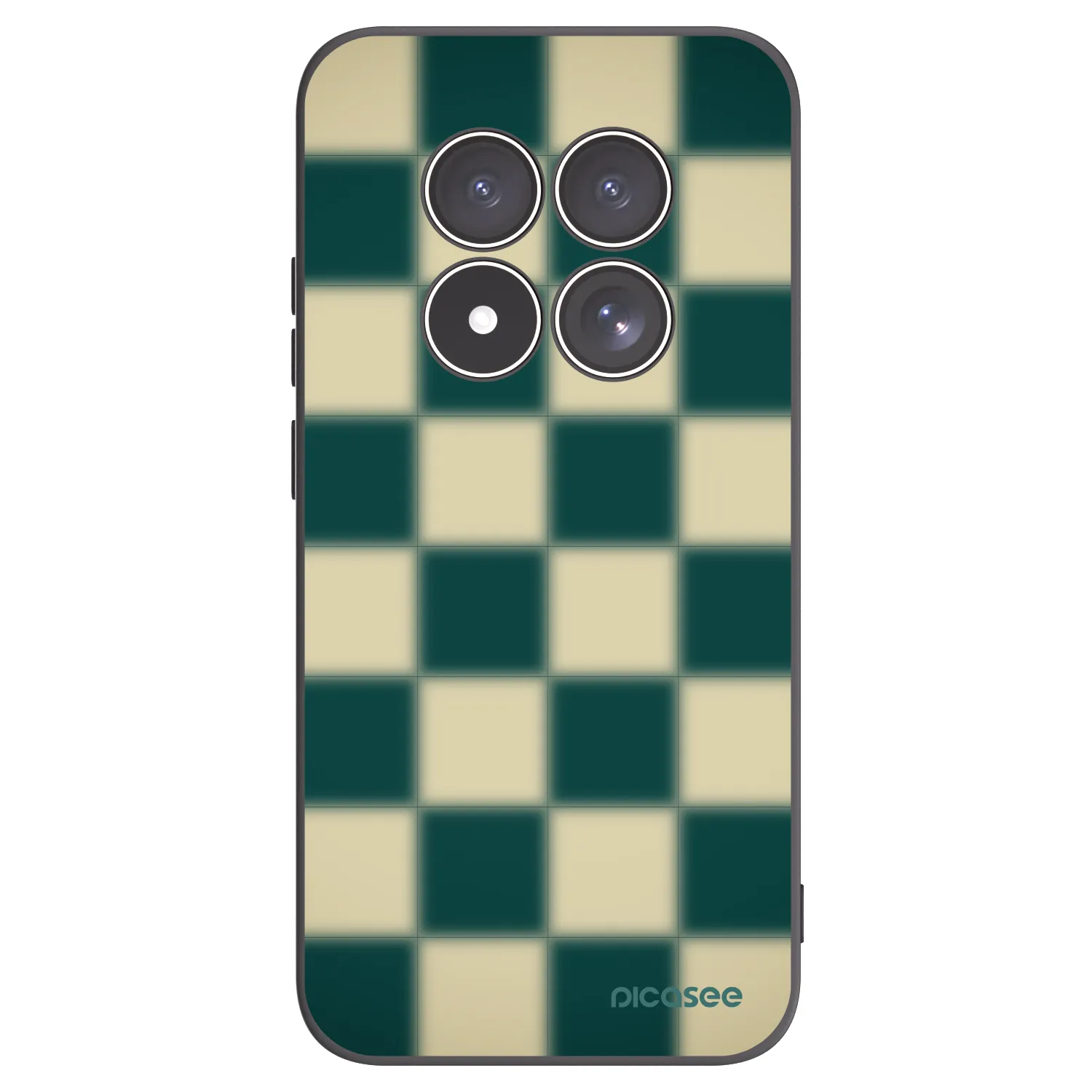 Picasee silikónový čierny obal pre Xiaomi Redmi Note 15 Pro 5G - Shadow Chess