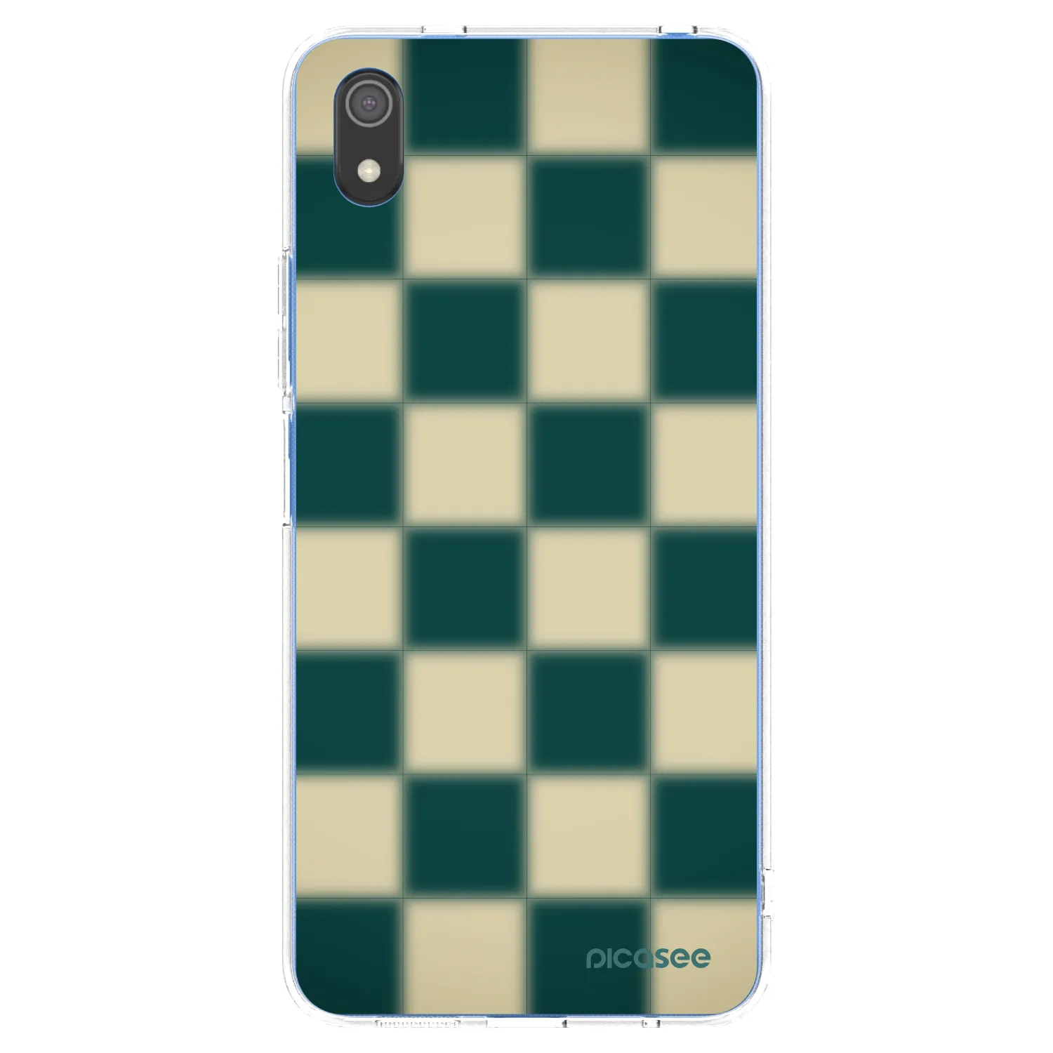 Picasee silikónový prehľadný obal pre Xiaomi Redmi 7A - Shadow Chess