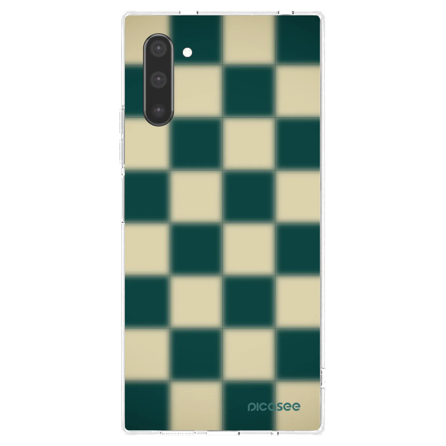 Picasee silikónový prehľadný obal pre Samsung Galaxy Note 10 N970F - Shadow Chess