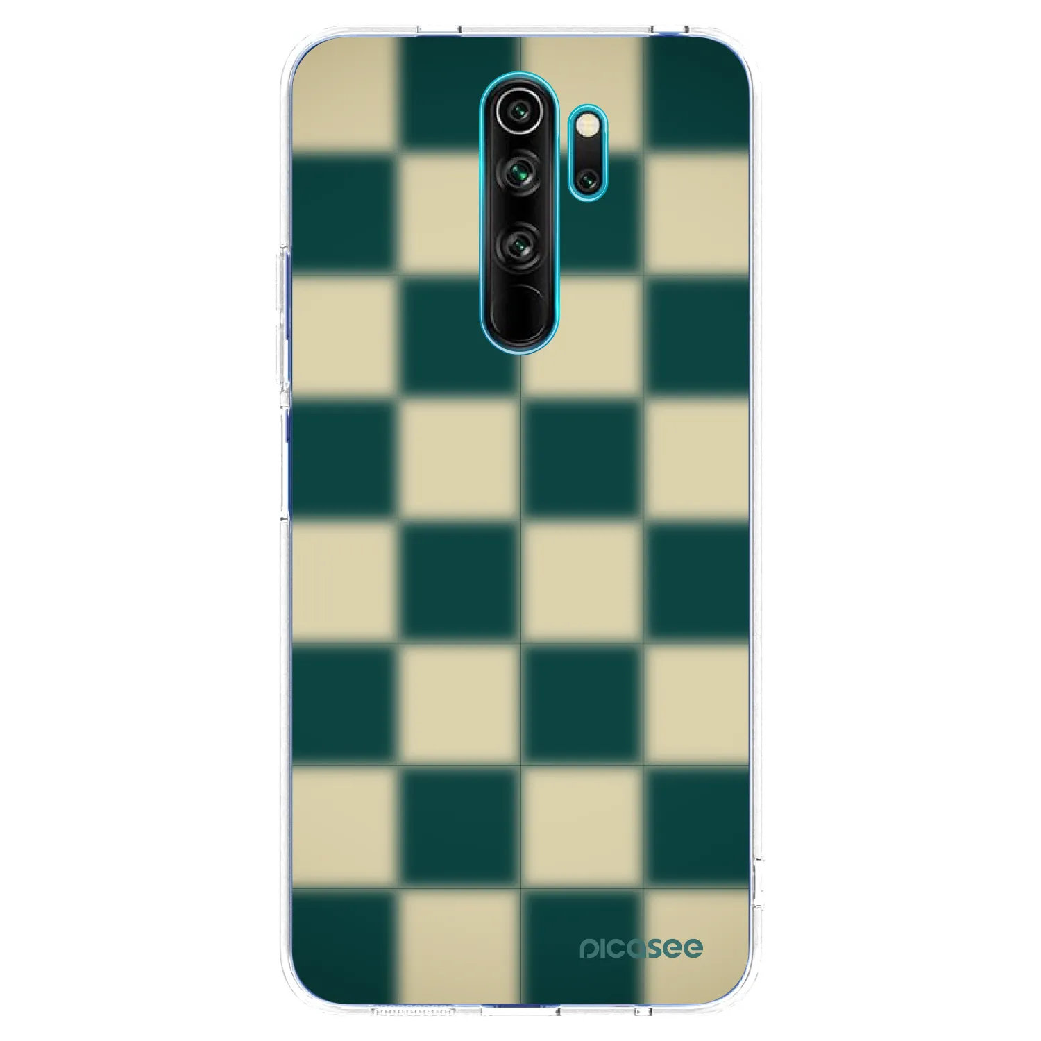 Picasee silikónový prehľadný obal pre Xiaomi Redmi Note 8 Pro - Shadow Chess