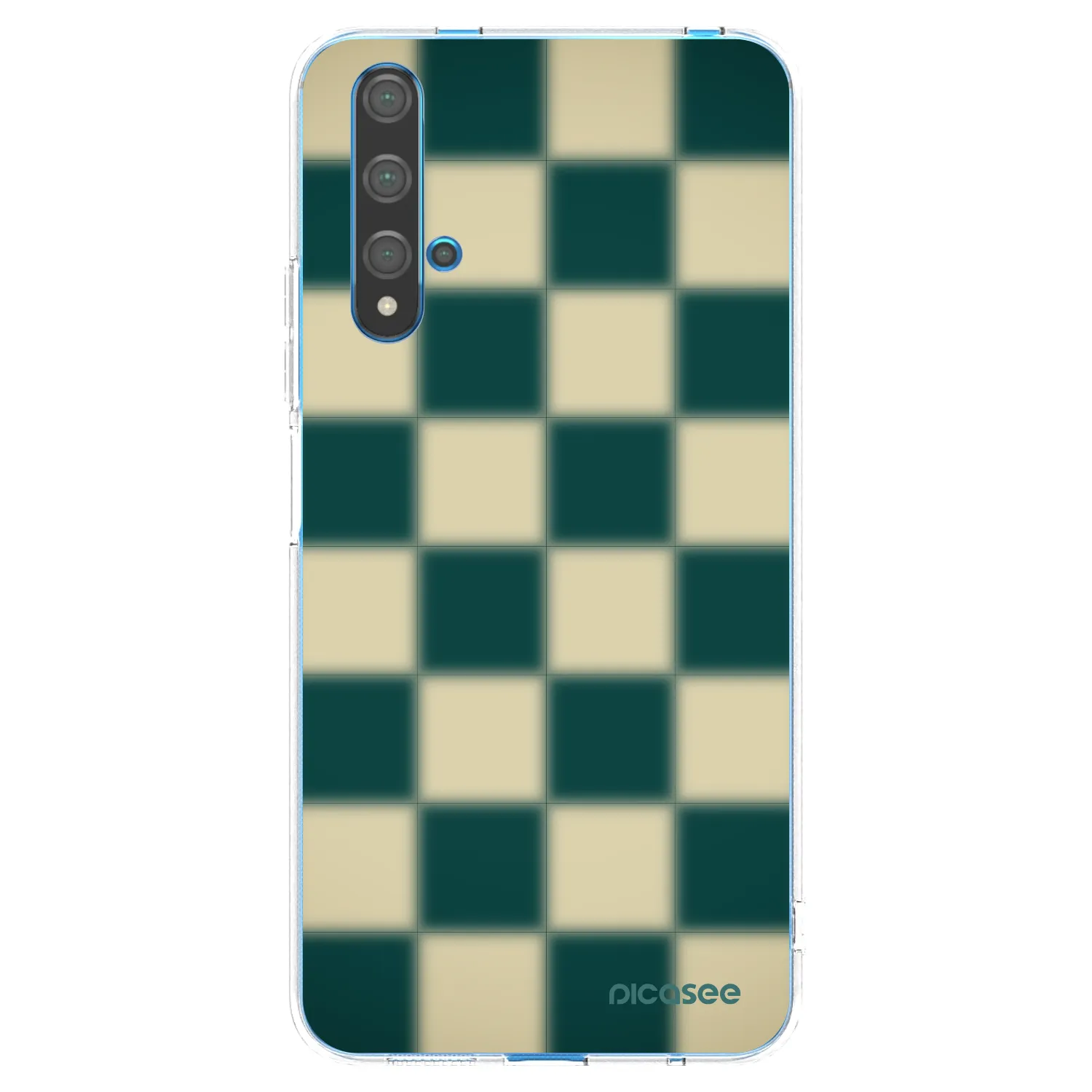 Picasee silikónový prehľadný obal pre Huawei Nova 5T - Shadow Chess