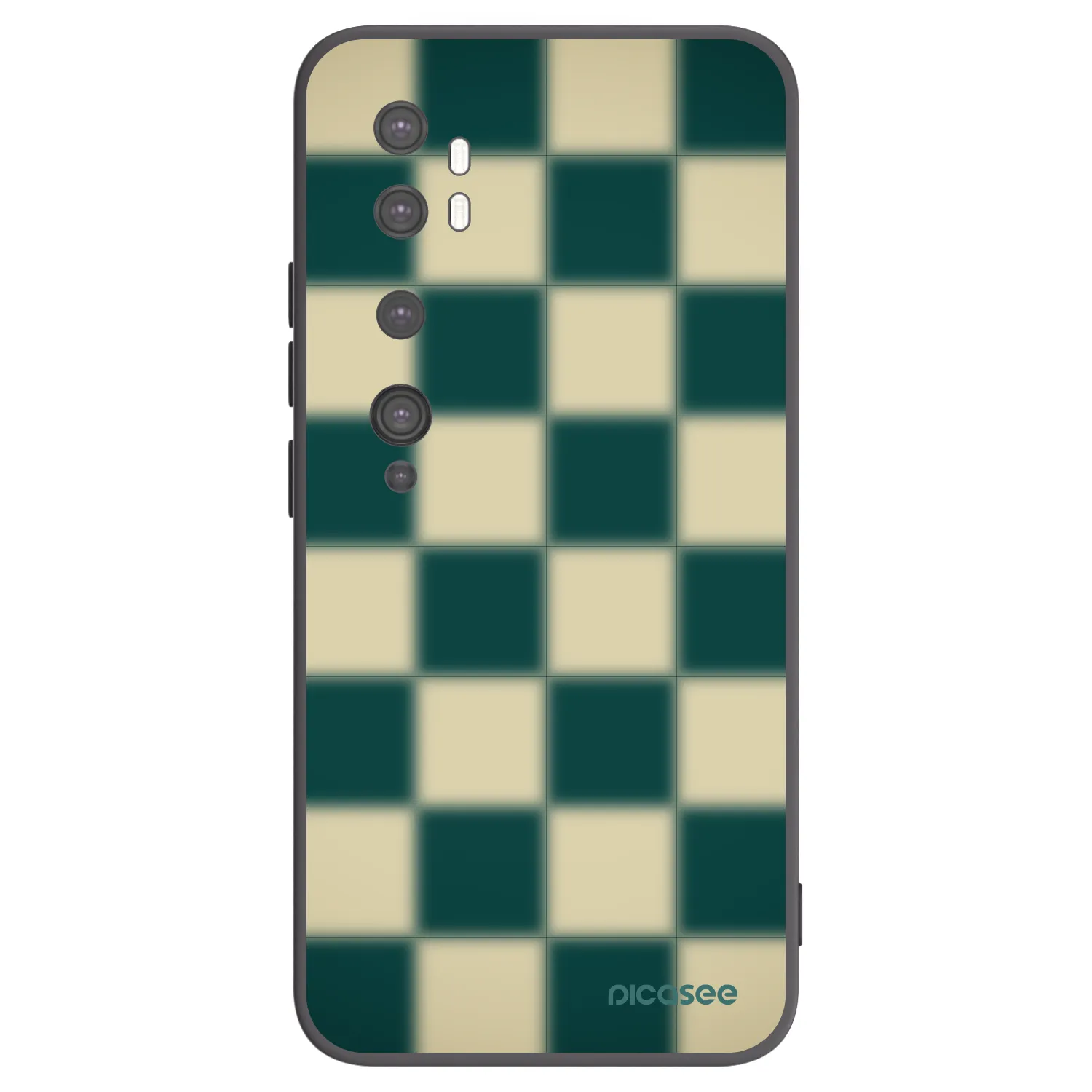 Picasee silikónový čierny obal pre Xiaomi Mi Note 10 (Pro) - Shadow Chess