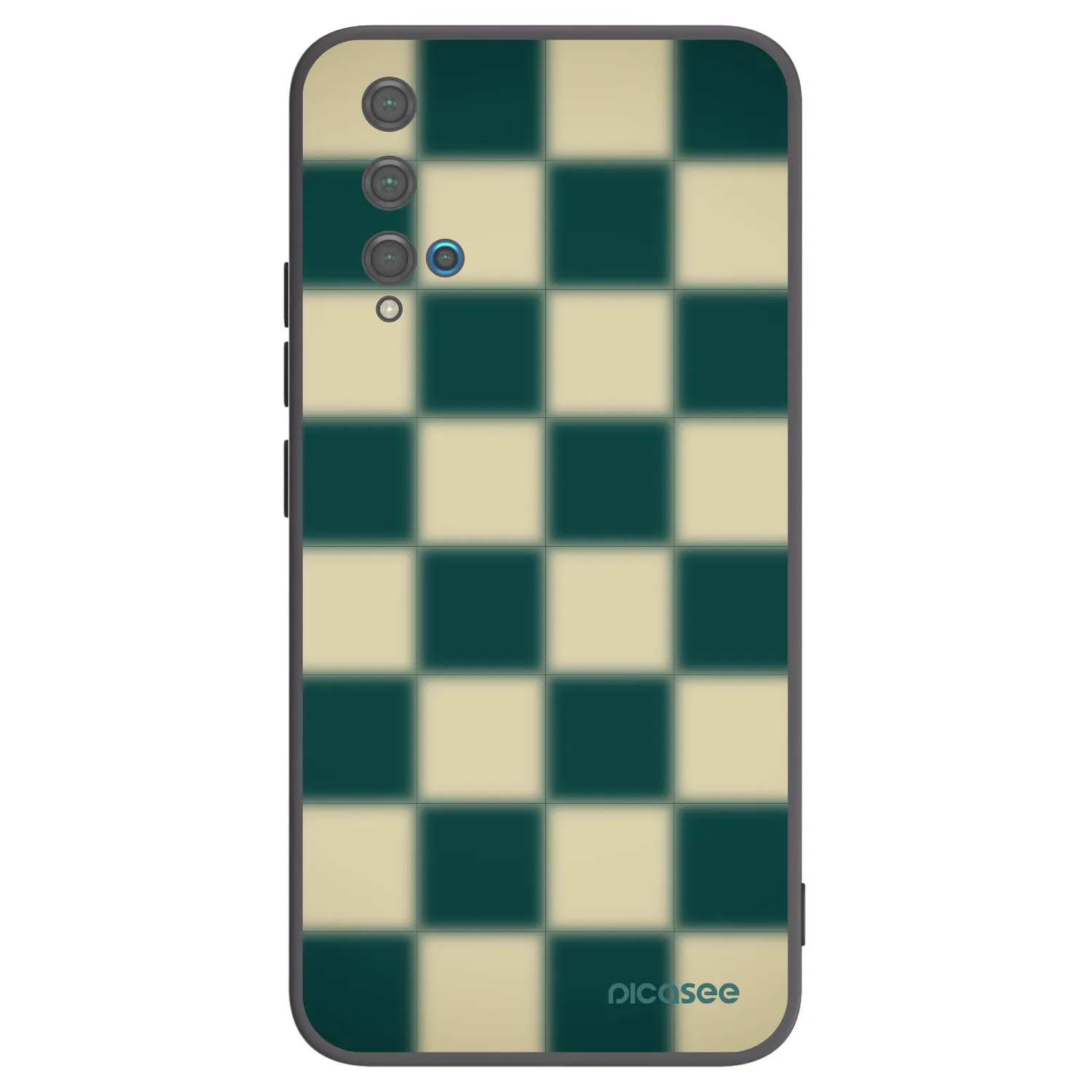 Picasee silikónový čierny obal pre Huawei Nova 5T - Shadow Chess