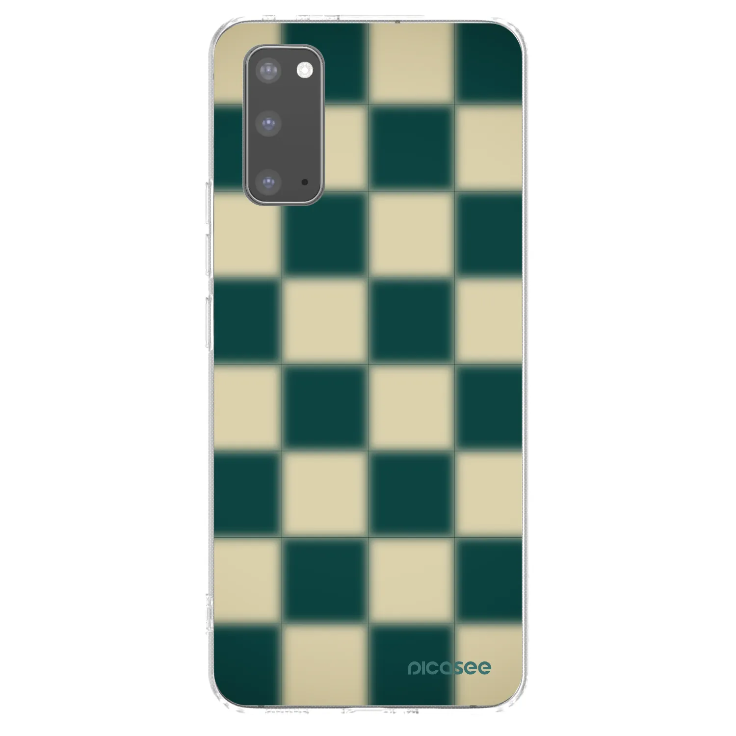 Picasee silikónový prehľadný obal pre Samsung Galaxy S20 G980F - Shadow Chess