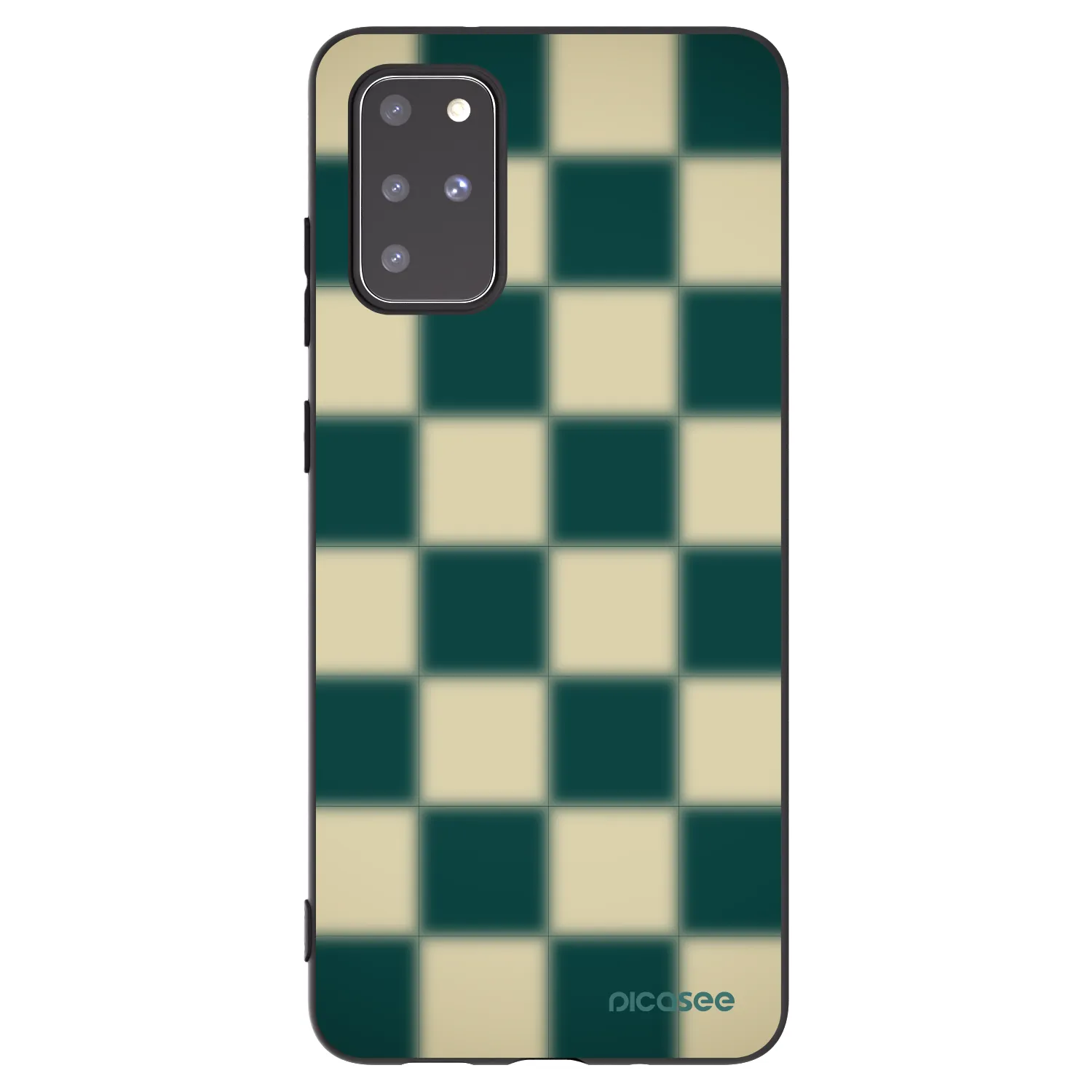 Picasee silikónový čierny obal pre Samsung Galaxy S20+ G985F - Shadow Chess