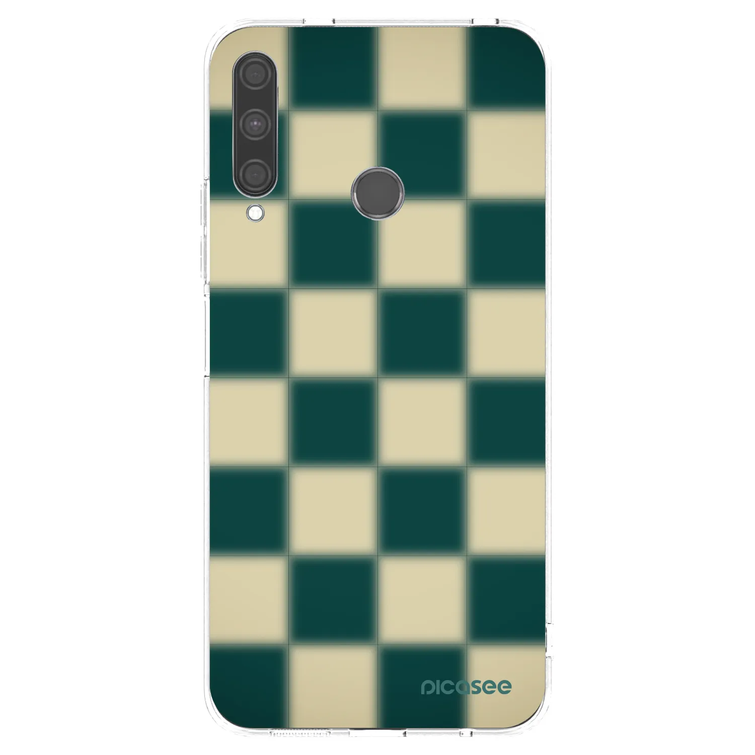 Picasee silikónový prehľadný obal pre Huawei P40 Lite E - Shadow Chess