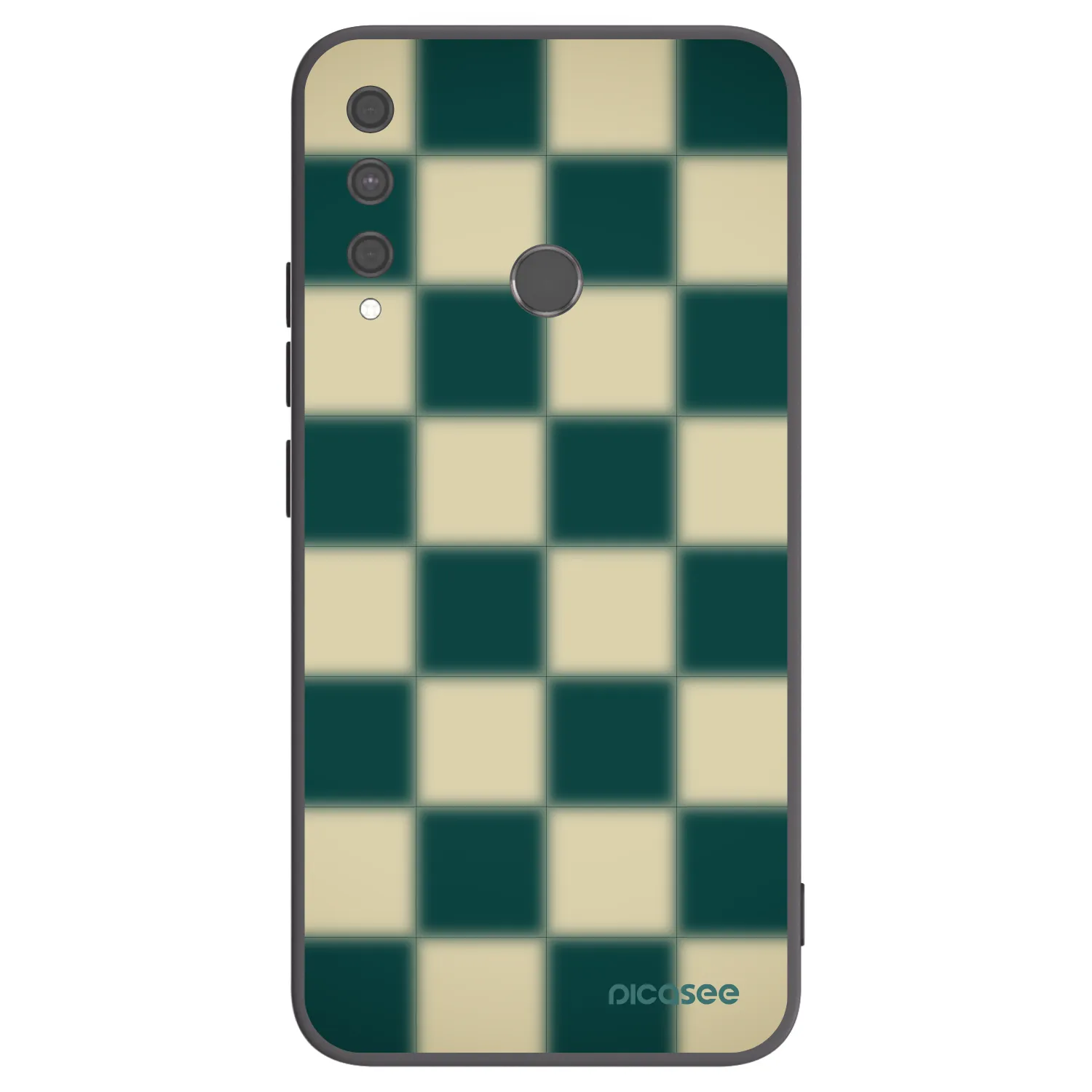 Picasee silikónový čierny obal pre Huawei P40 Lite E - Shadow Chess