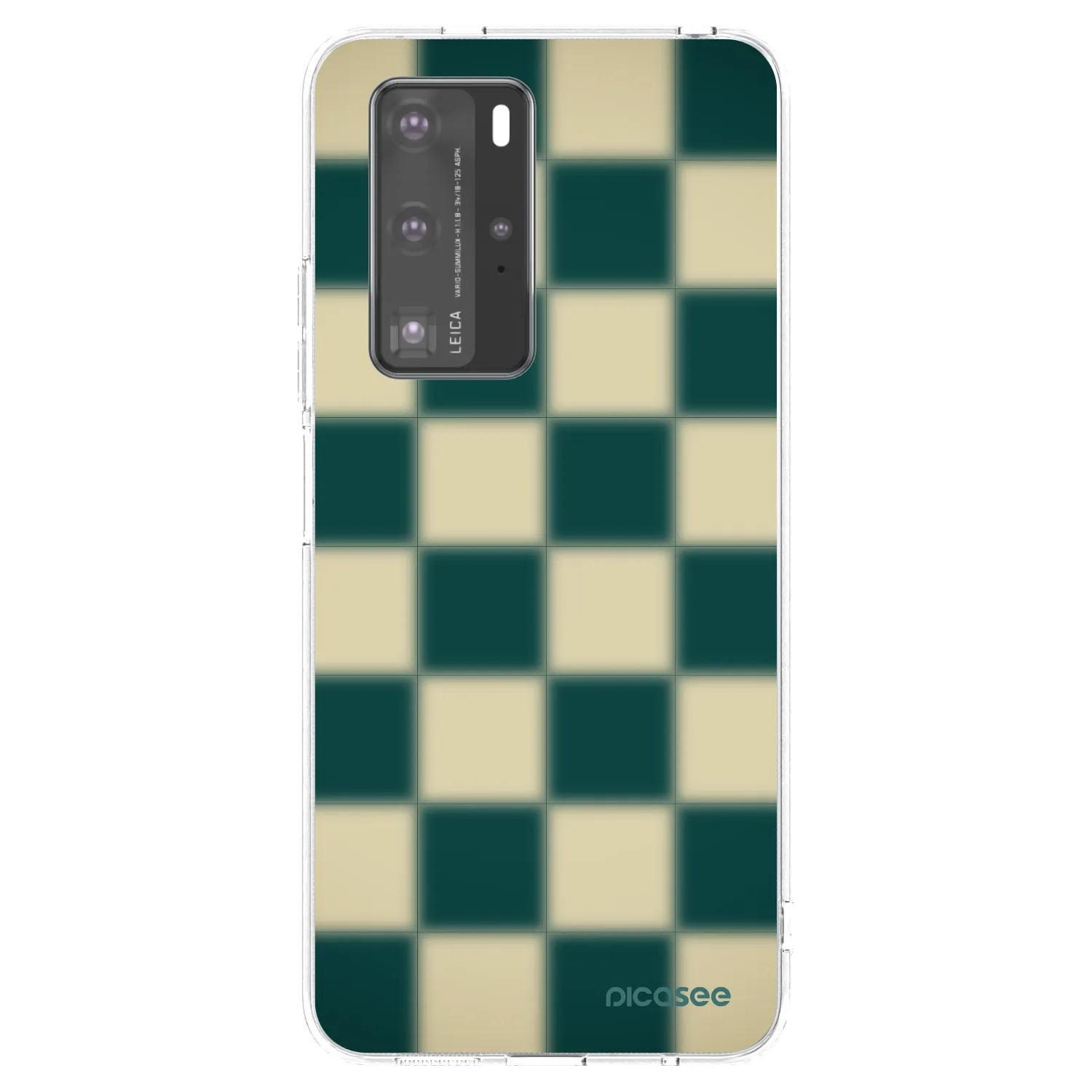 Picasee silikónový prehľadný obal pre Huawei P40 Pro - Shadow Chess