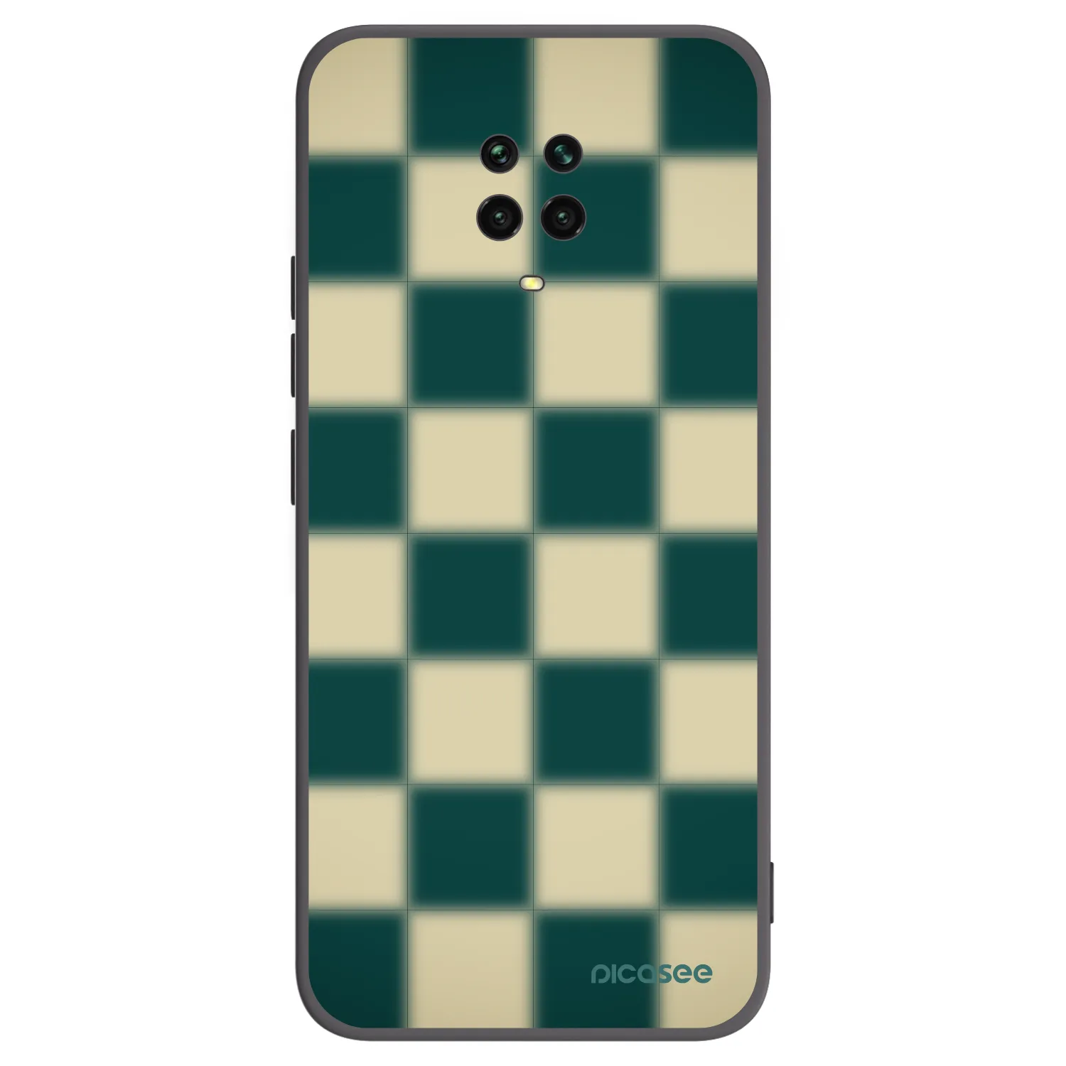 Picasee silikónový čierny obal pre Xiaomi Redmi Note 9 Pro - Shadow Chess