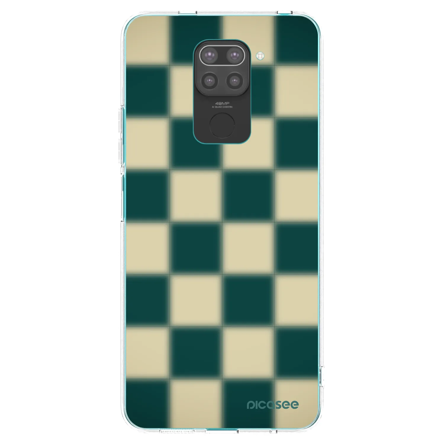 Picasee silikónový čierny obal pre Xiaomi Redmi Note 9 - Shadow Chess