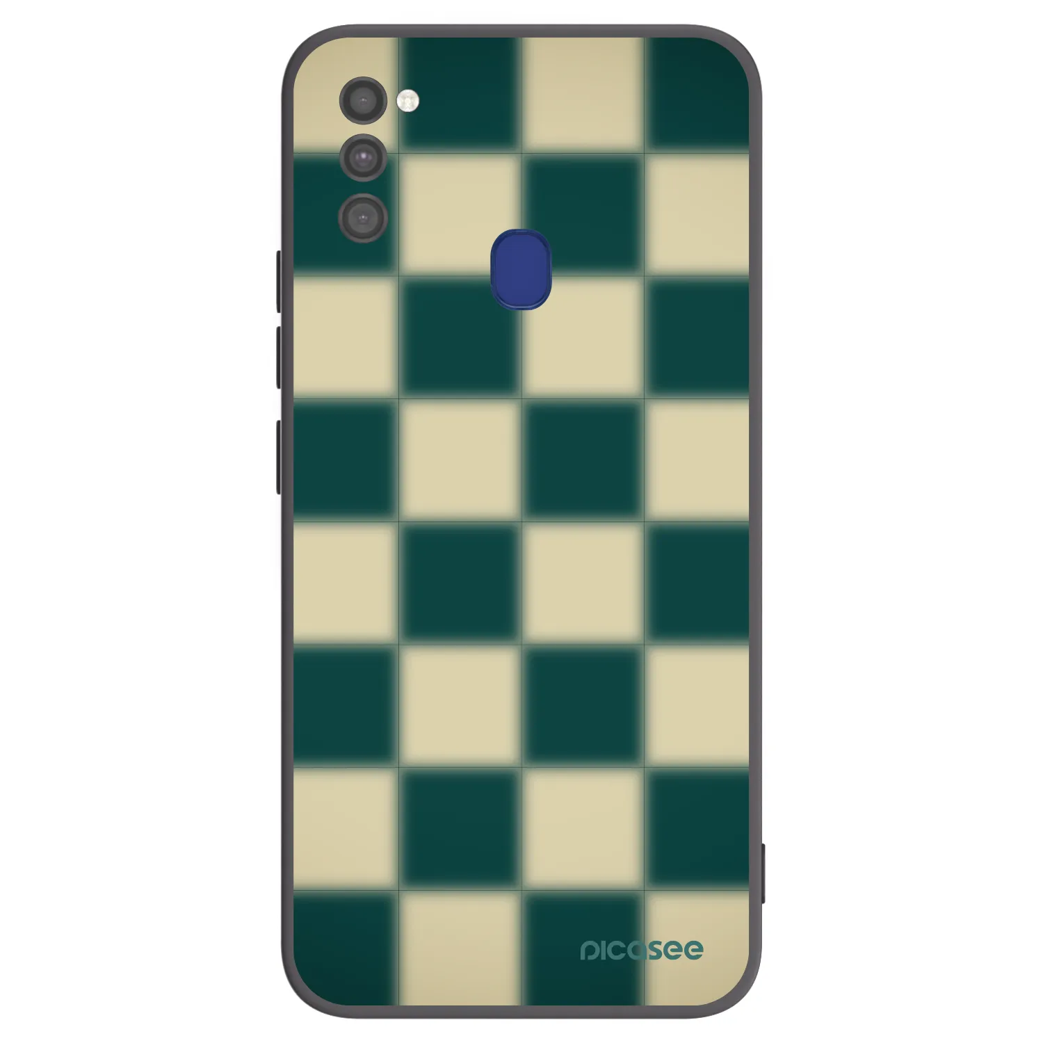Picasee silikónový čierny obal pre Samsung Galaxy M21 M215F - Shadow Chess
