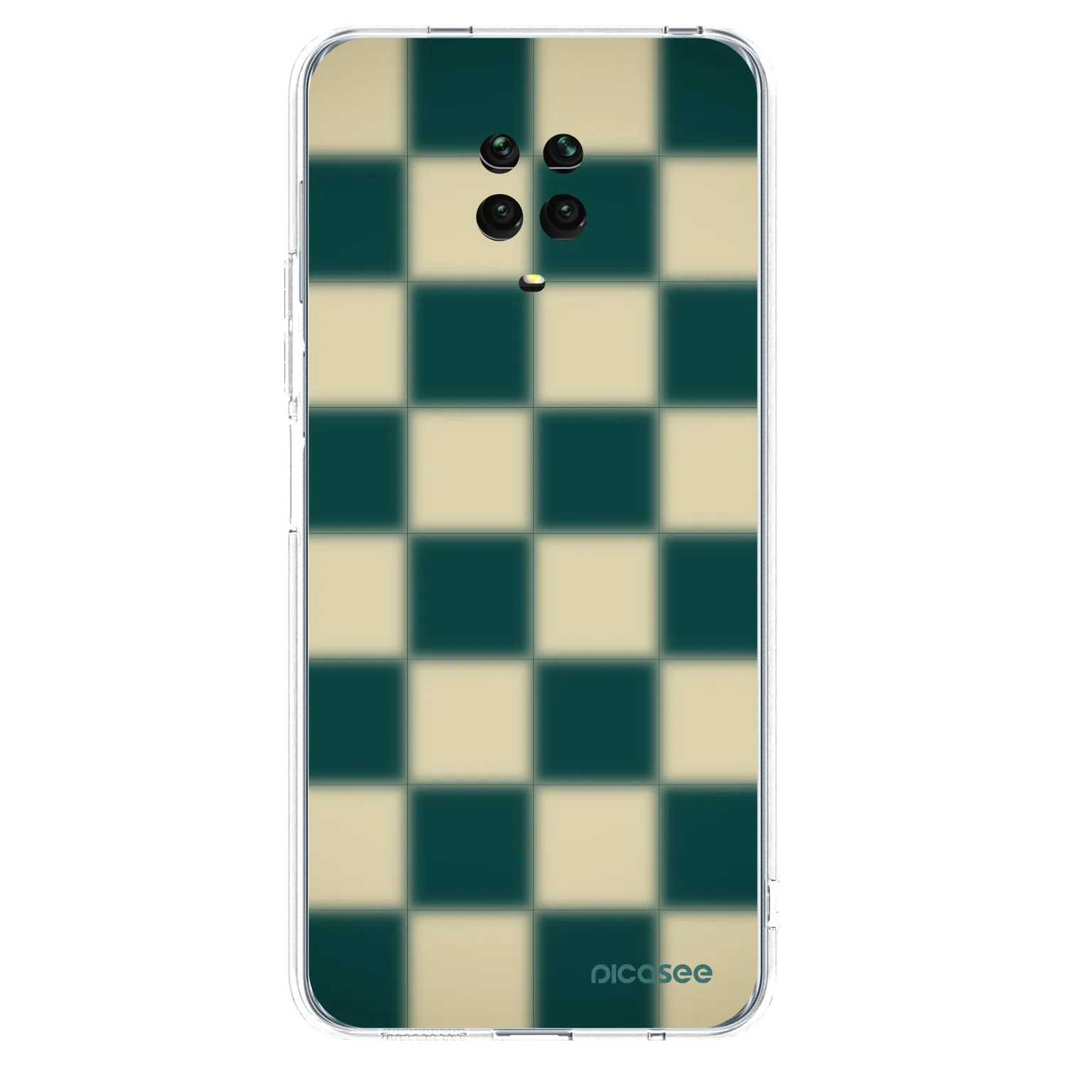 Picasee silikónový prehľadný obal pre Xiaomi Redmi Note 9S - Shadow Chess