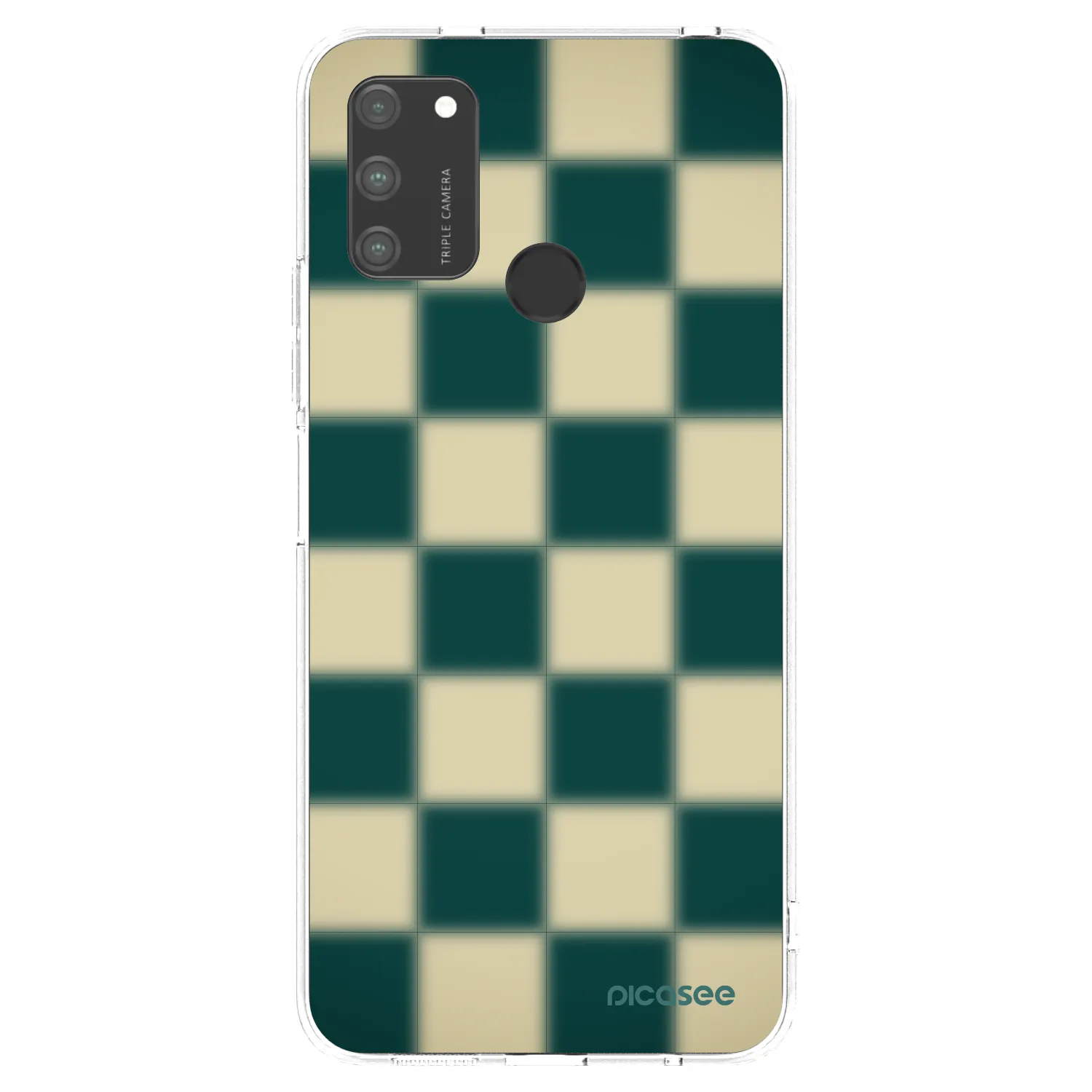 Picasee silikónový prehľadný obal pre Honor 9A - Shadow Chess