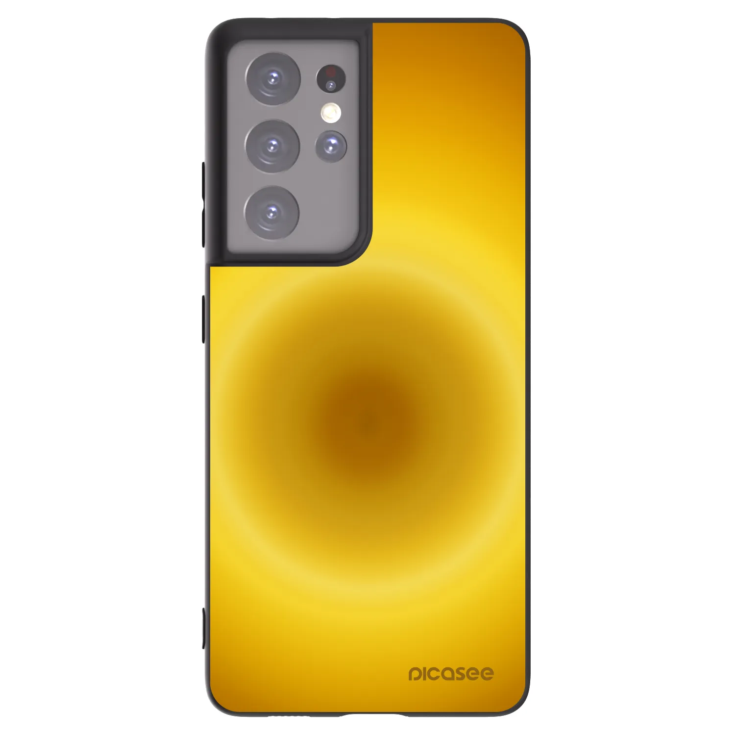 Picasee silikónový čierny obal pre Samsung Galaxy S21 Ultra 5G G998B - Solar Pulse