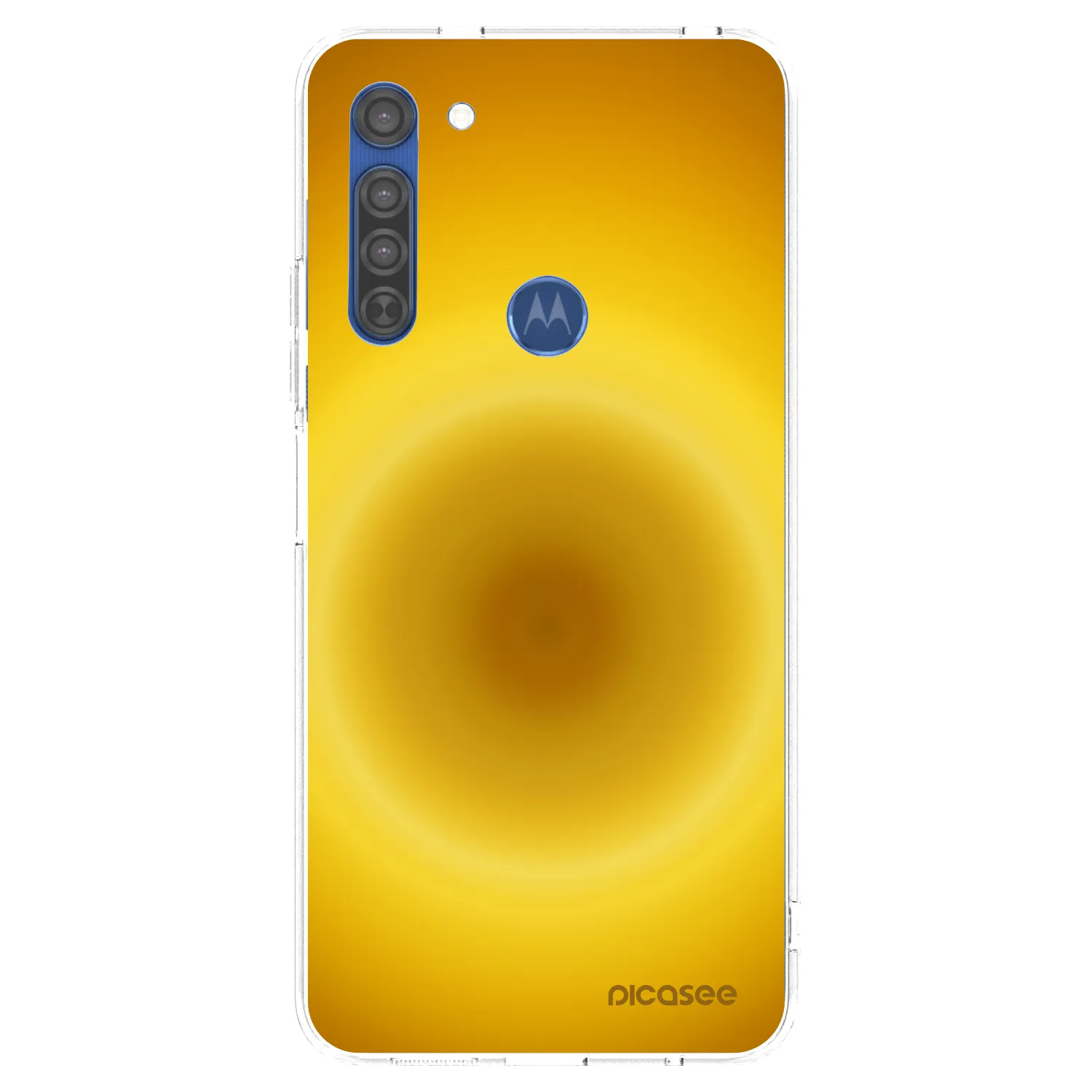 Picasee silikónový prehľadný obal pre Motorola Moto G8 - Solar Pulse