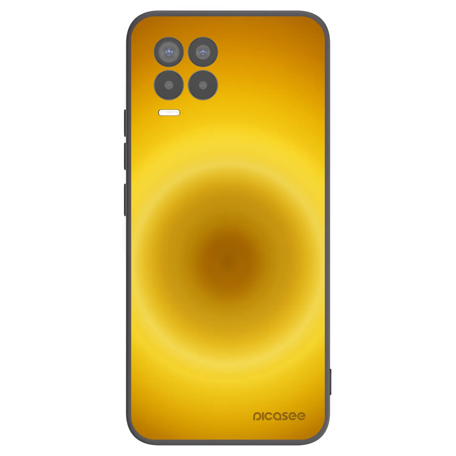 Picasee silikónový čierny obal pre Realme 8 4G - Solar Pulse