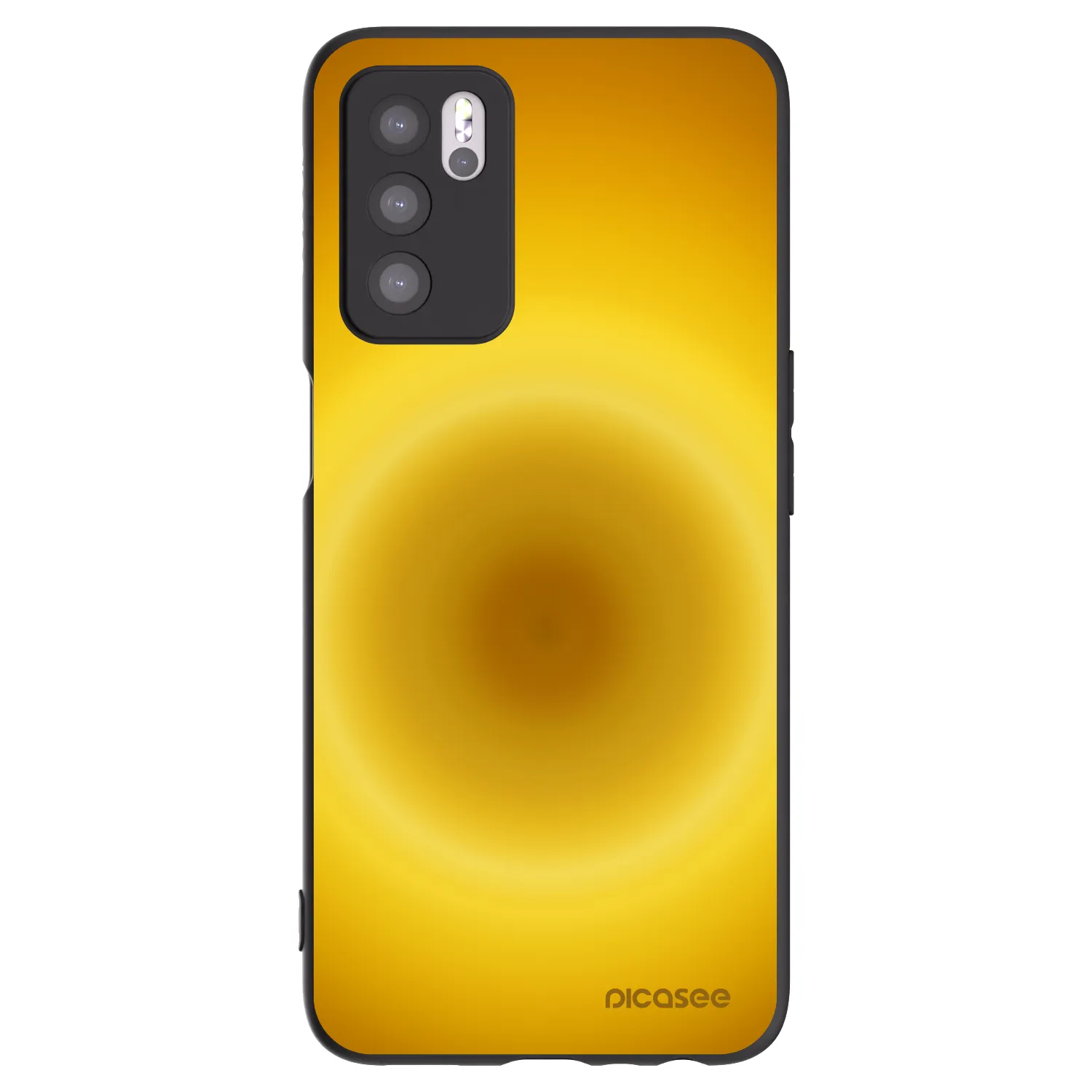 Picasee silikónový čierny obal pre OPPO A16s - Solar Pulse