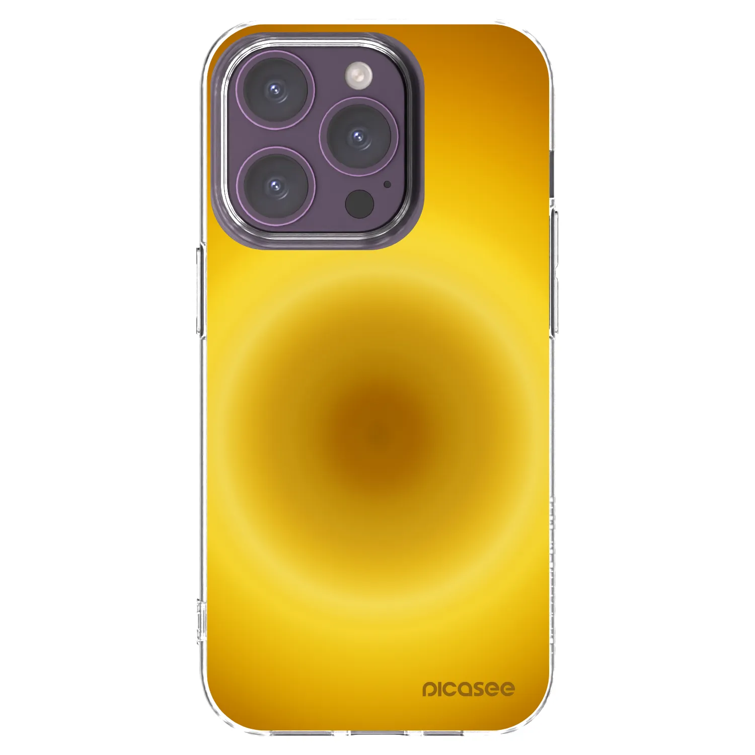 Picasee silikónový prehľadný obal pre Apple iPhone 14 Pro - Solar Pulse