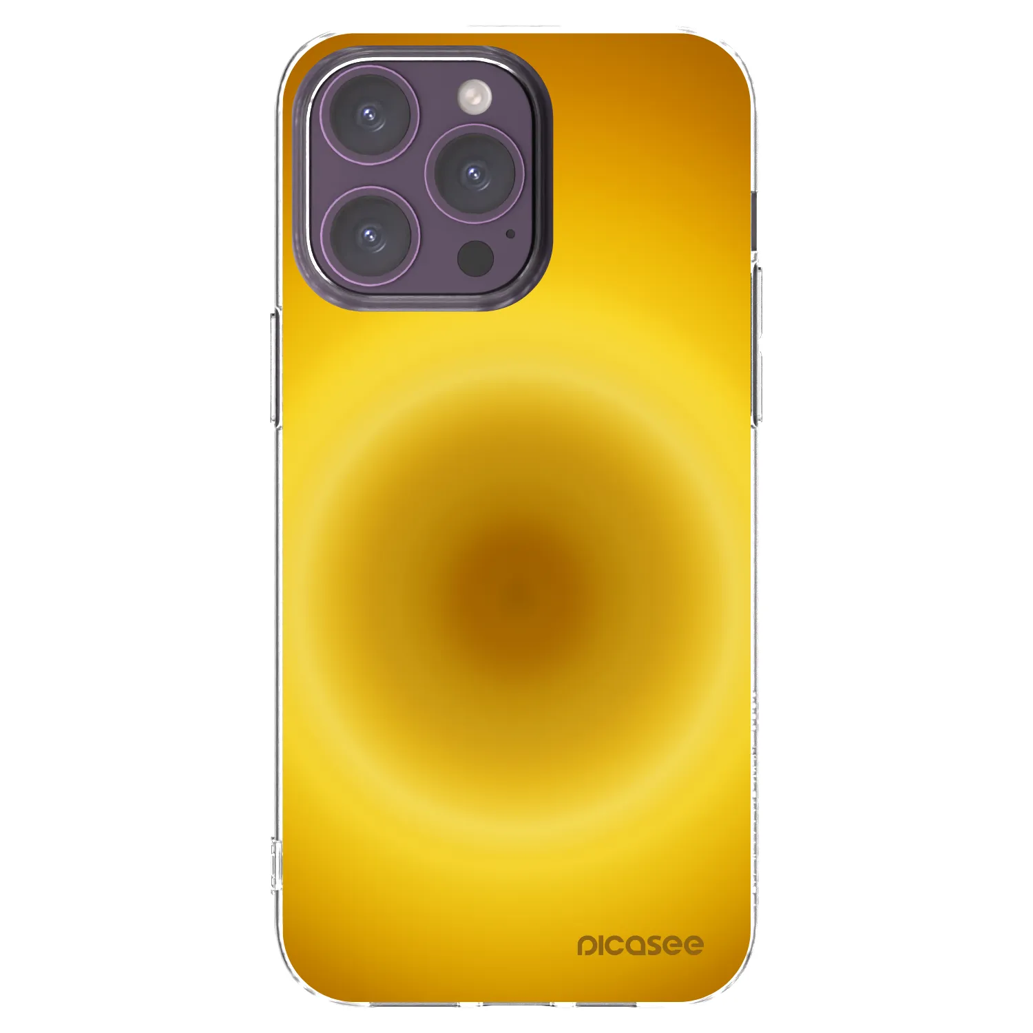 Picasee silikónový prehľadný obal pre Apple iPhone 14 Pro Max - Solar Pulse