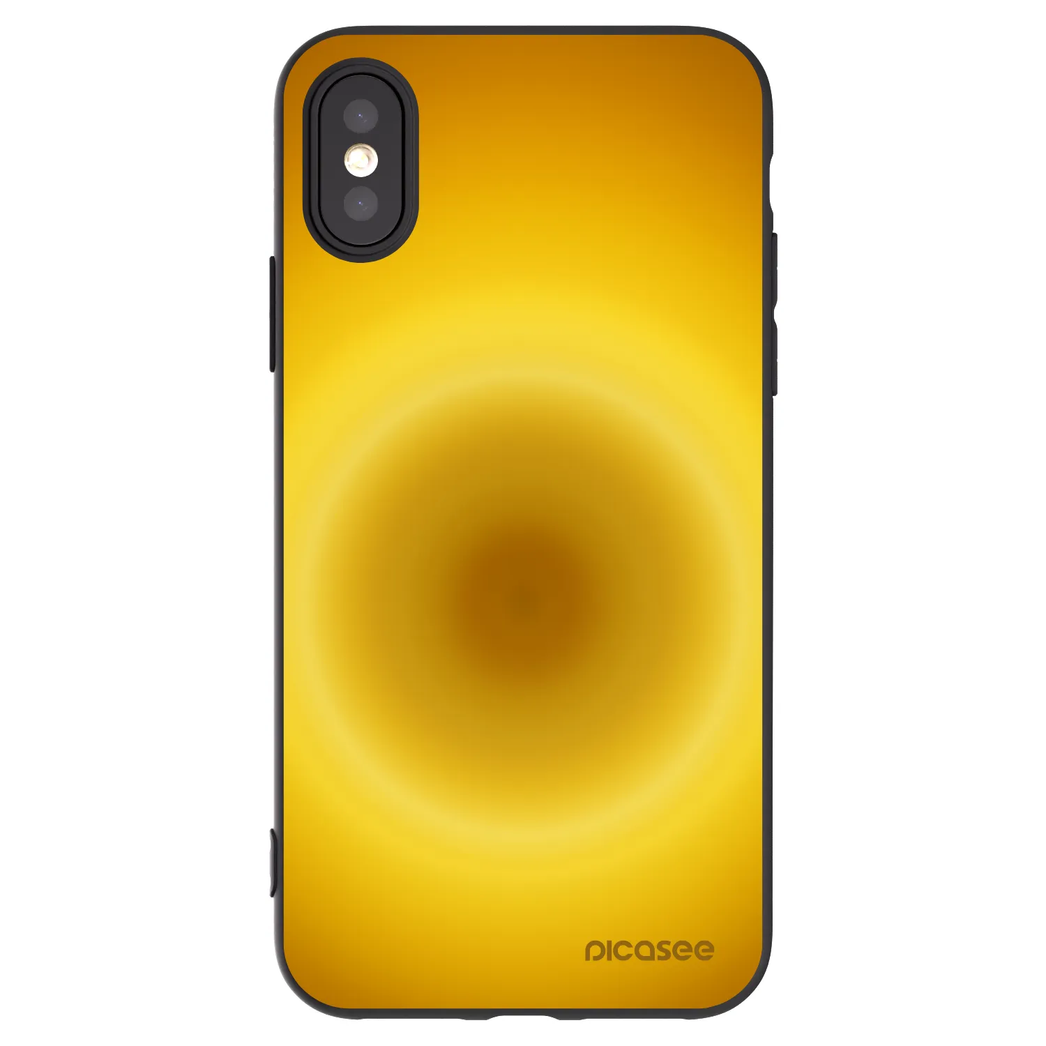 Picasee silikónový čierny obal pre Apple iPhone X/XS - Solar Pulse