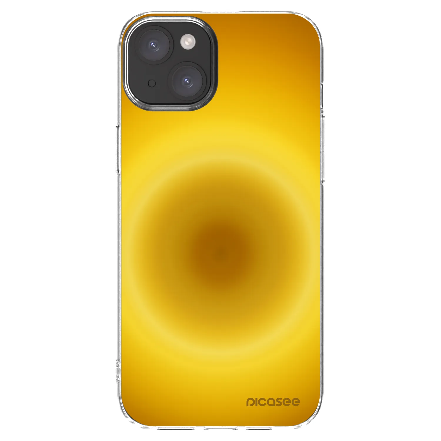 Picasee silikónový prehľadný obal pre Apple iPhone 15 Plus - Solar Pulse