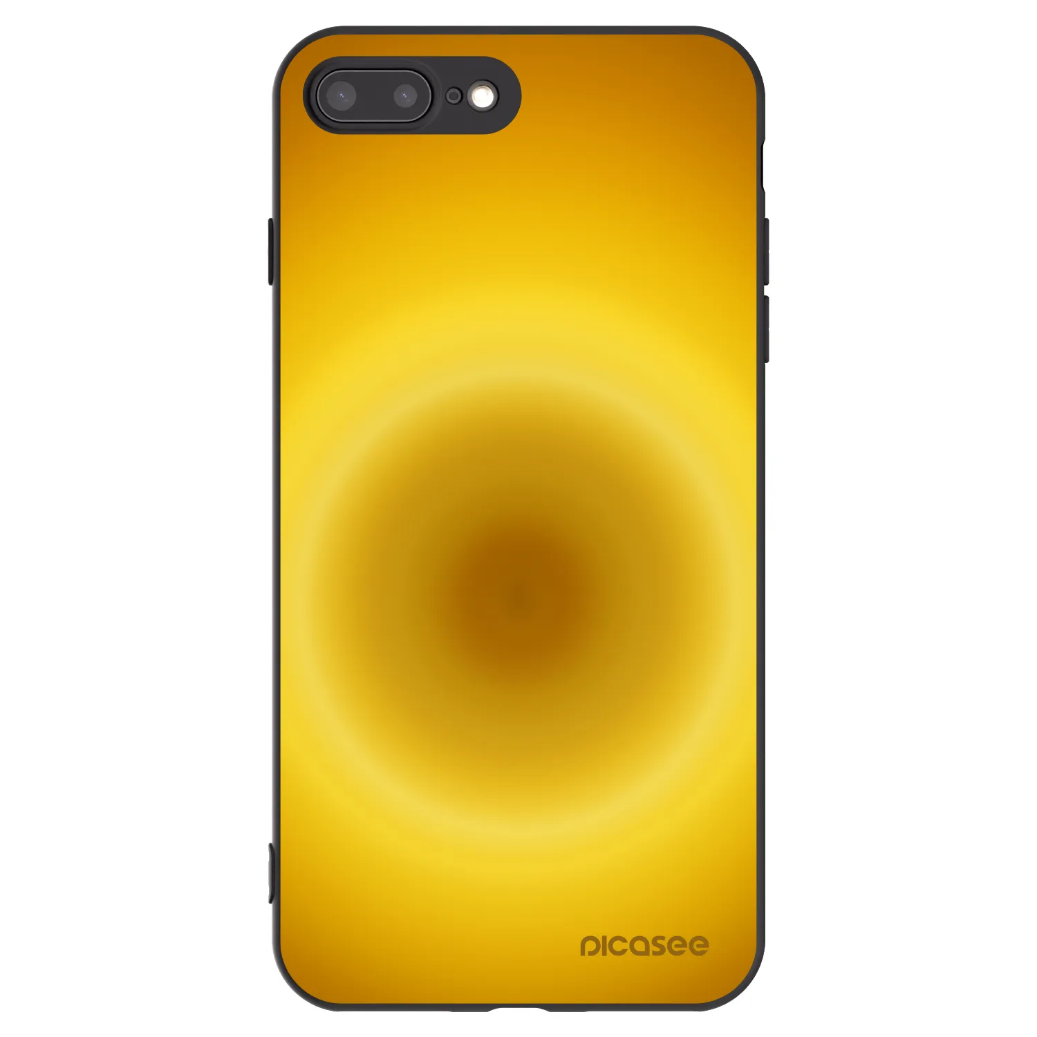 Picasee silikónový čierny obal pre Apple iPhone 8 Plus - Solar Pulse