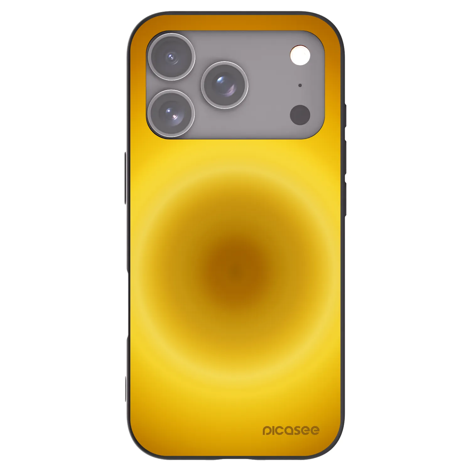 Picasee silikónový čierny obal pre Apple iPhone 17 Pro - Solar Pulse