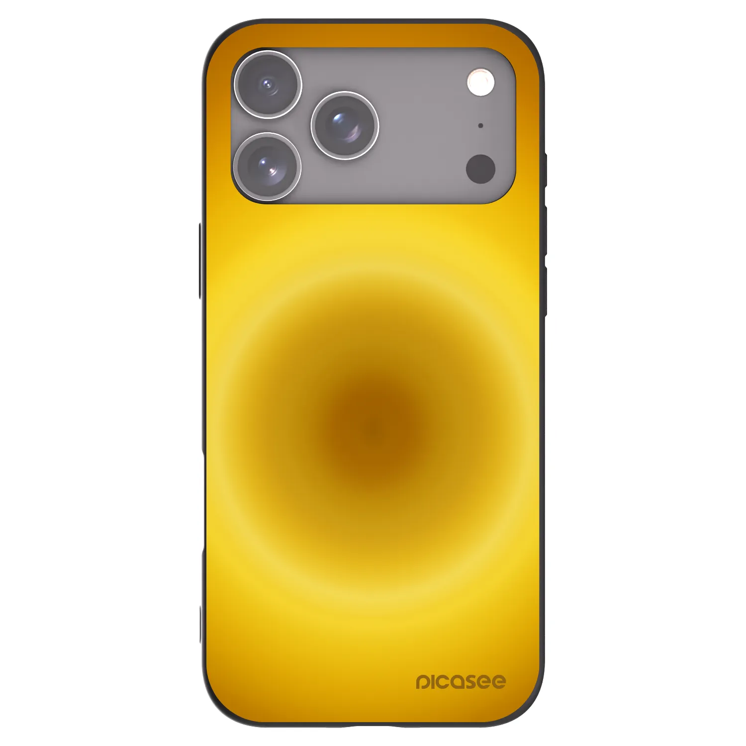 Picasee silikónový čierny obal pre Apple iPhone 17 Pro Max - Solar Pulse