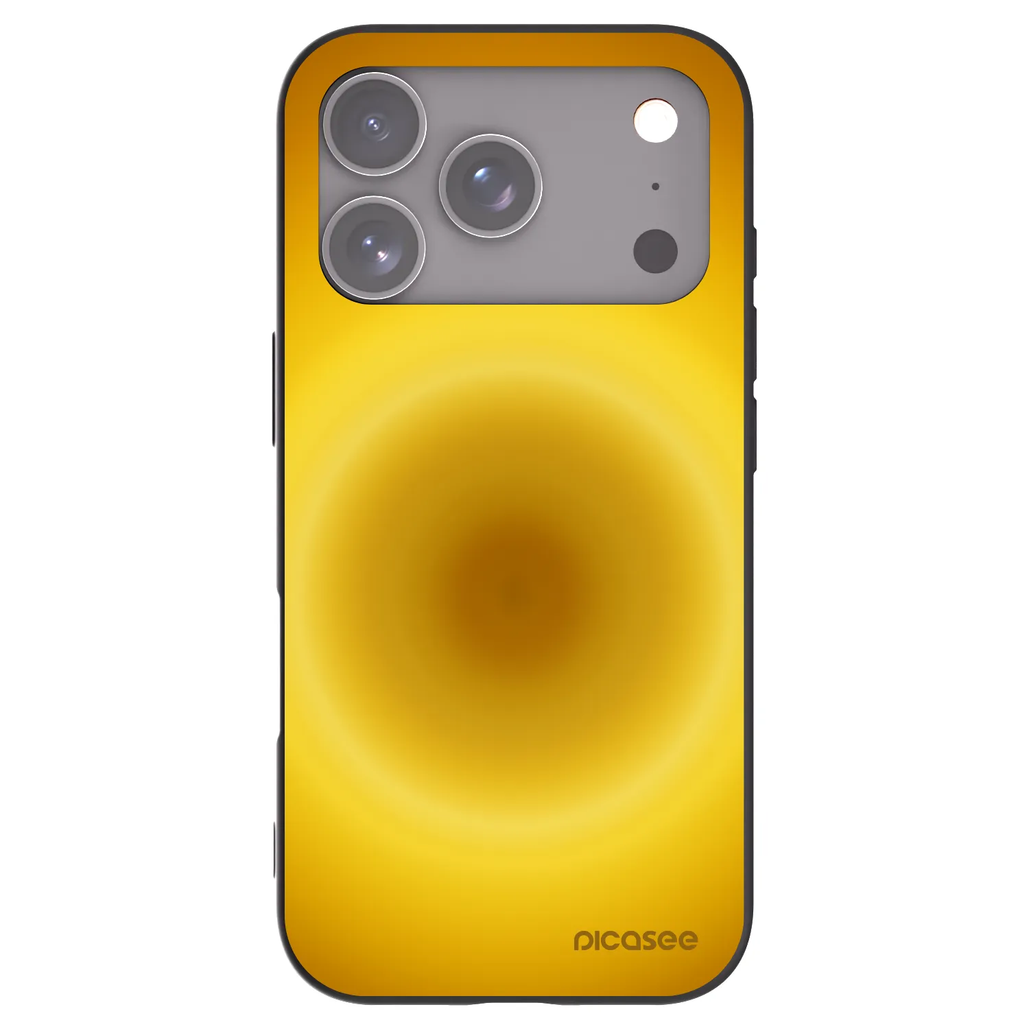 Picasee silikónový čierny obal pre Apple iPhone 18 Pro - Solar Pulse