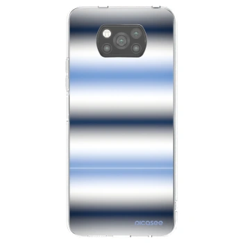 Picasee silikónový čierny obal pre Xiaomi Poco X3 - Static Lines