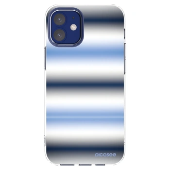 Picasee silikónový prehľadný obal pre Apple iPhone 12 mini - Static Lines