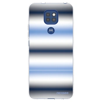 Picasee silikónový prehľadný obal pre Motorola Moto G9 Play - Static Lines