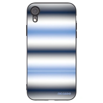 Picasee silikónový čierny obal pre Apple iPhone XR - Static Lines