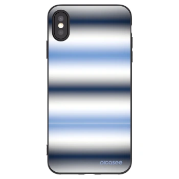Picasee silikónový čierny obal pre Apple iPhone XS Max - Static Lines