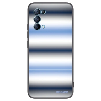 Picasee silikónový čierny obal pre OPPO A16s - Static Lines