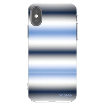 Picasee silikónový prehľadný obal pre Apple iPhone X/XS - Static Lines