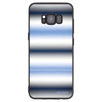 Picasee silikónový čierny obal pre Samsung Galaxy S8 G950F - Static Lines
