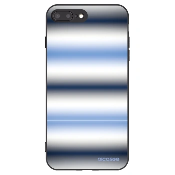 Picasee silikónový čierny obal pre Apple iPhone 8 Plus - Static Lines