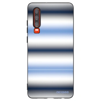 Picasee silikónový čierny obal pre Huawei P30 - Static Lines