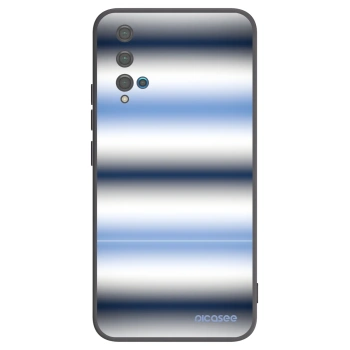 Picasee silikónový čierny obal pre Huawei Nova 5T - Static Lines