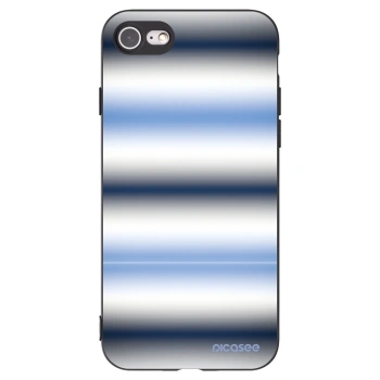 Picasee silikónový čierny obal pre Apple iPhone SE 2020 - Static Lines