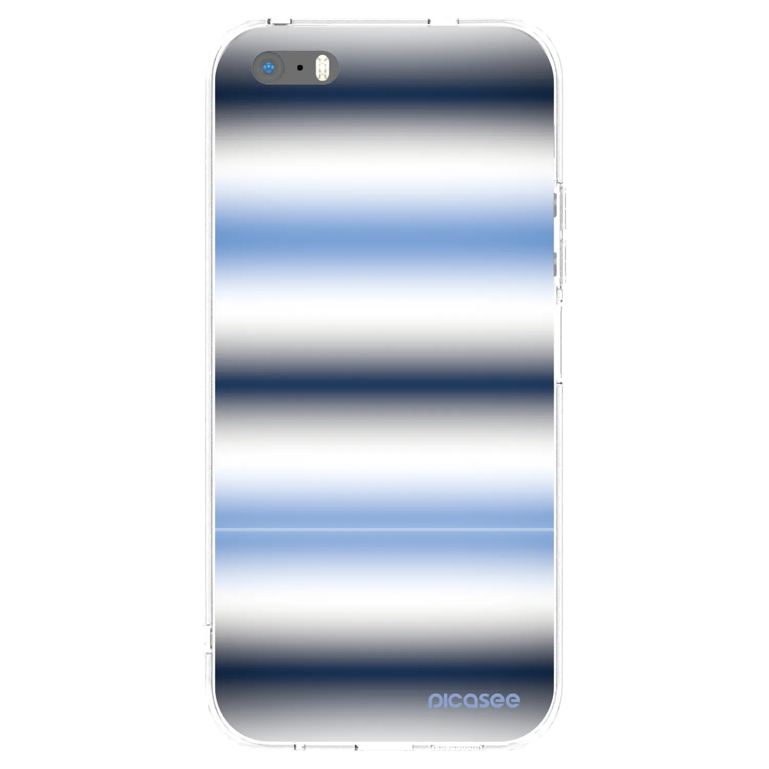 Picasee silikónový prehľadný obal pre Apple iPhone 5/5S/SE - Static Lines