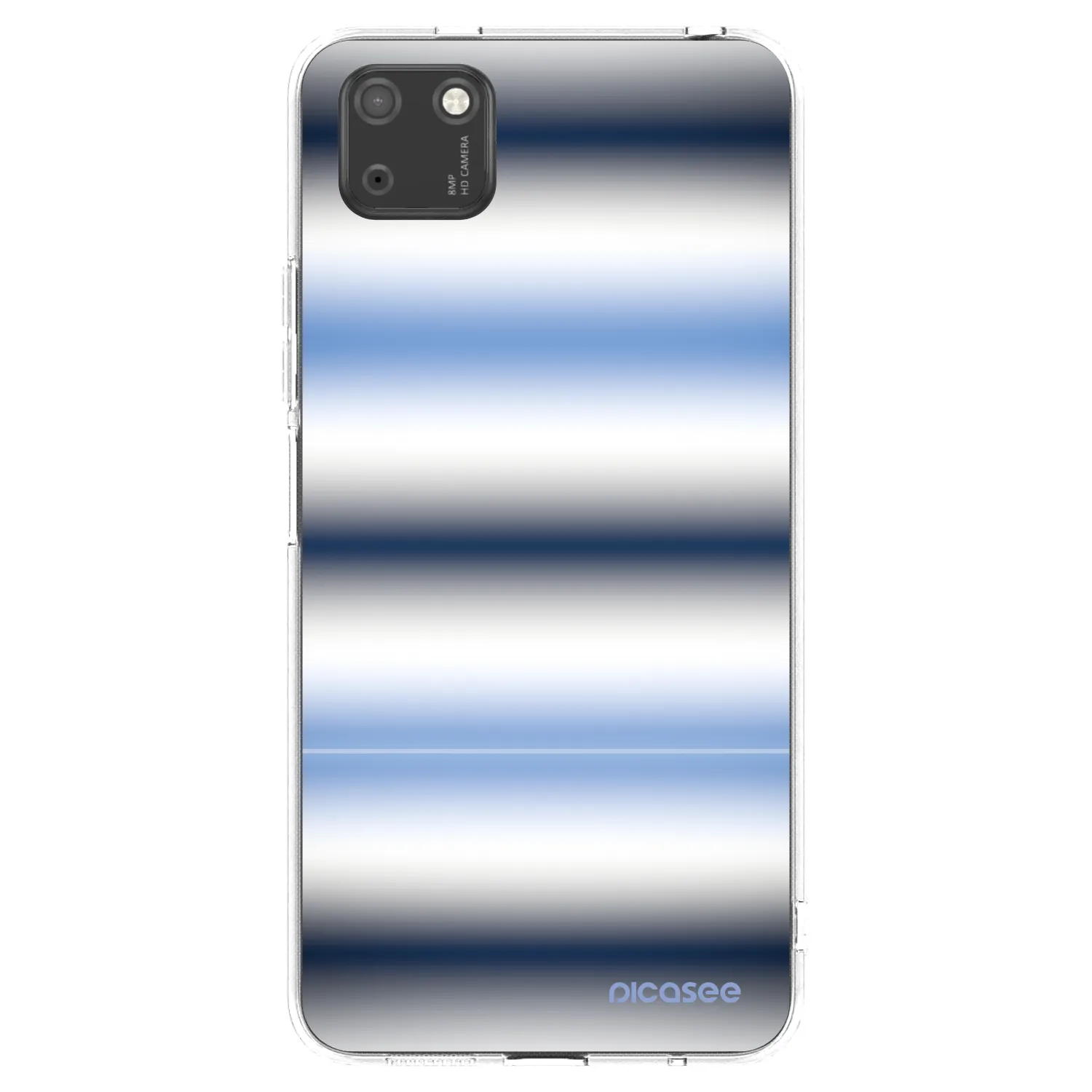 Picasee silikónový prehľadný obal pre Huawei Y5P - Static Lines